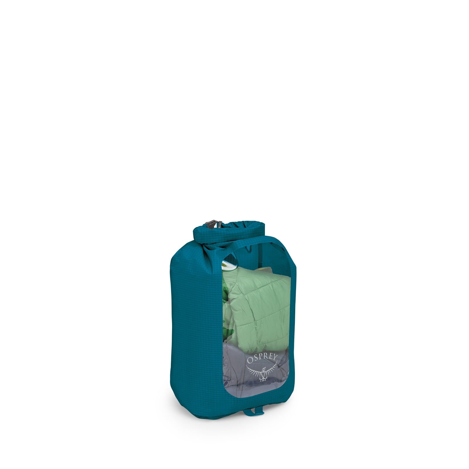 Osprey Ultralight Dry Sack with Window 12L in Waterfront Blue — front view