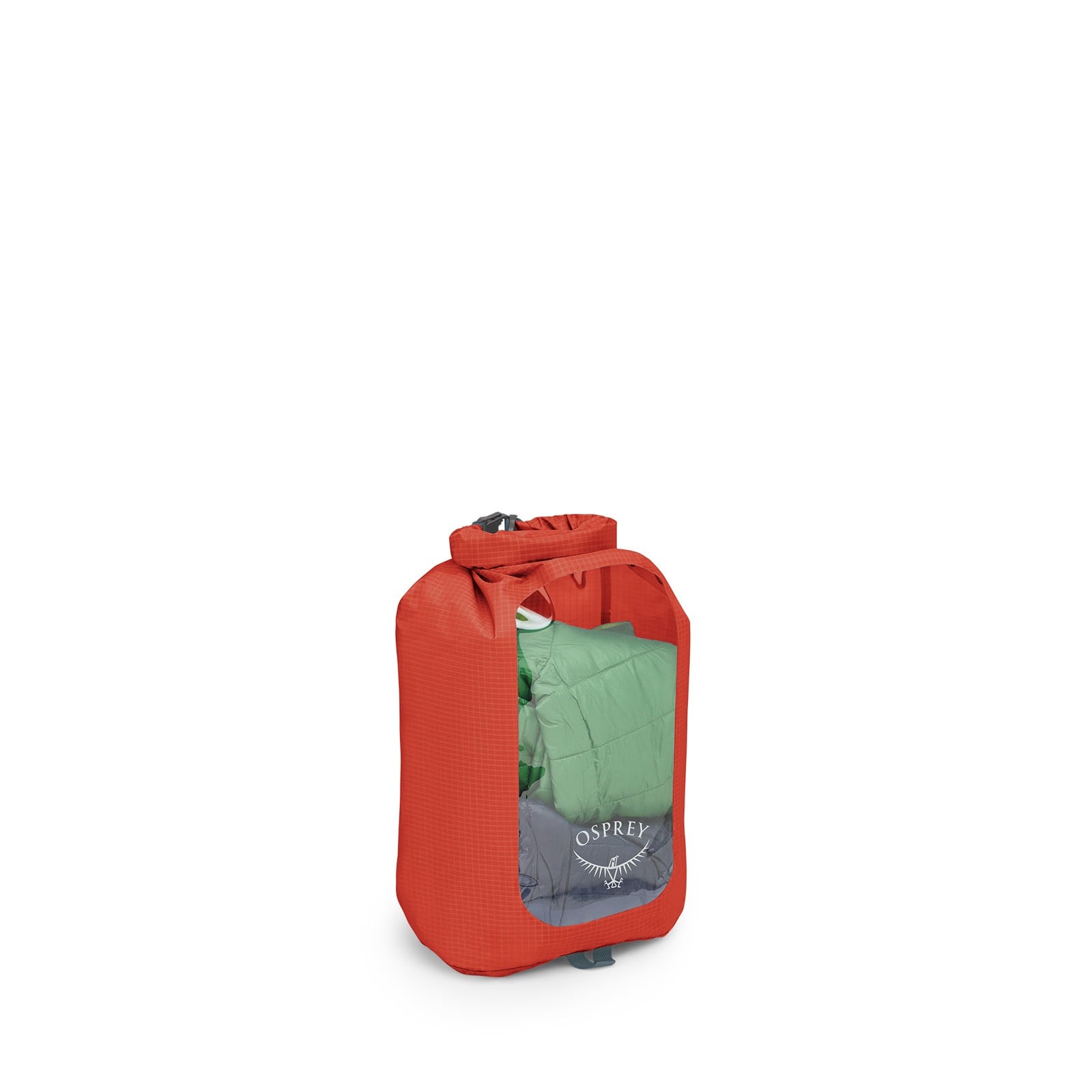 Osprey Ultralight Dry Sack with Window 12L in Mars Orange — angle view 2