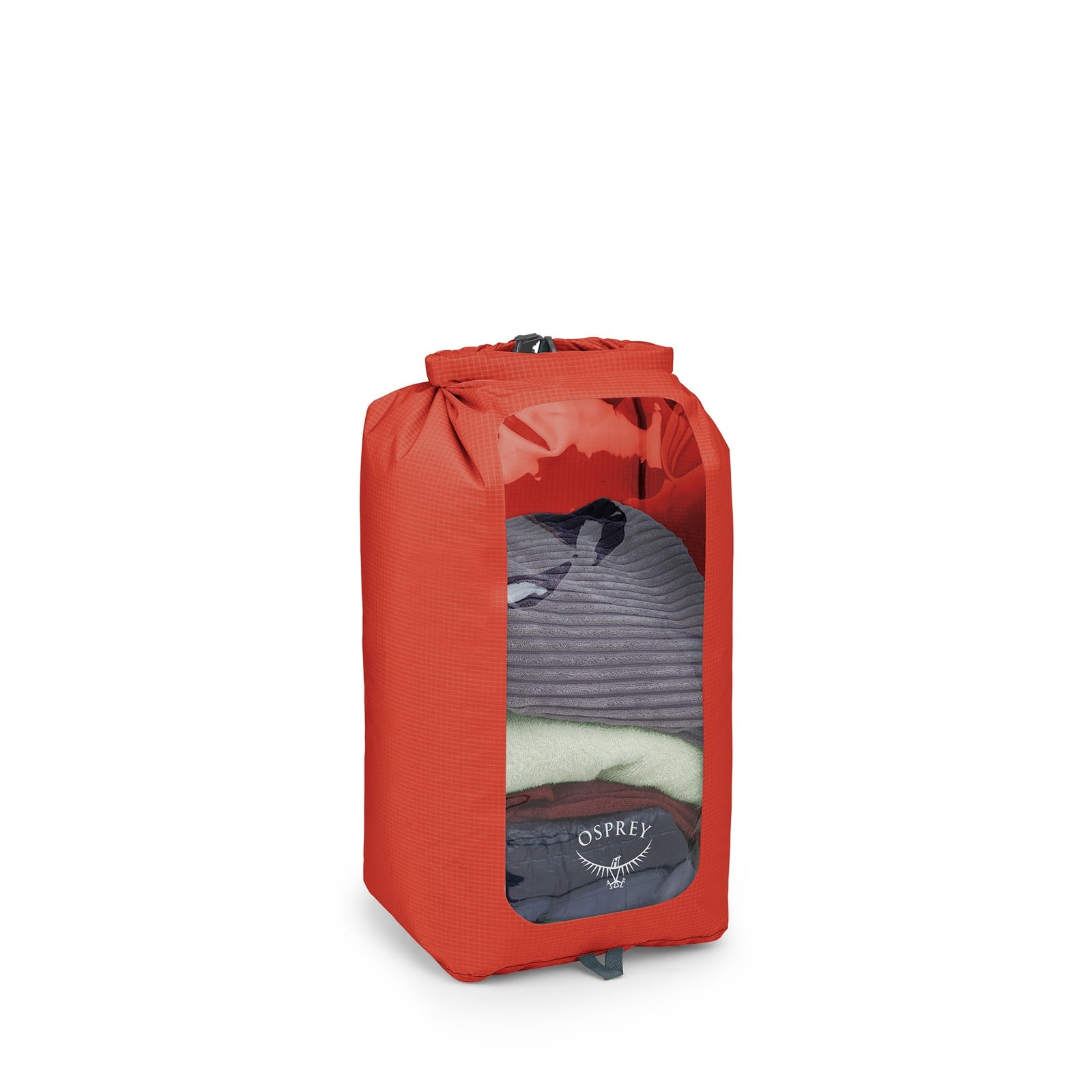 Osprey Ultralight Dry Sack with Window 35L in Mars Orange — angle view 2
