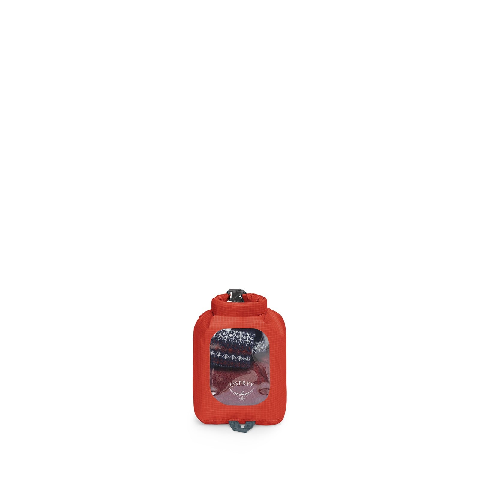 Osprey Ultralight Dry Sack with Window 3L in Mars Orange — front view