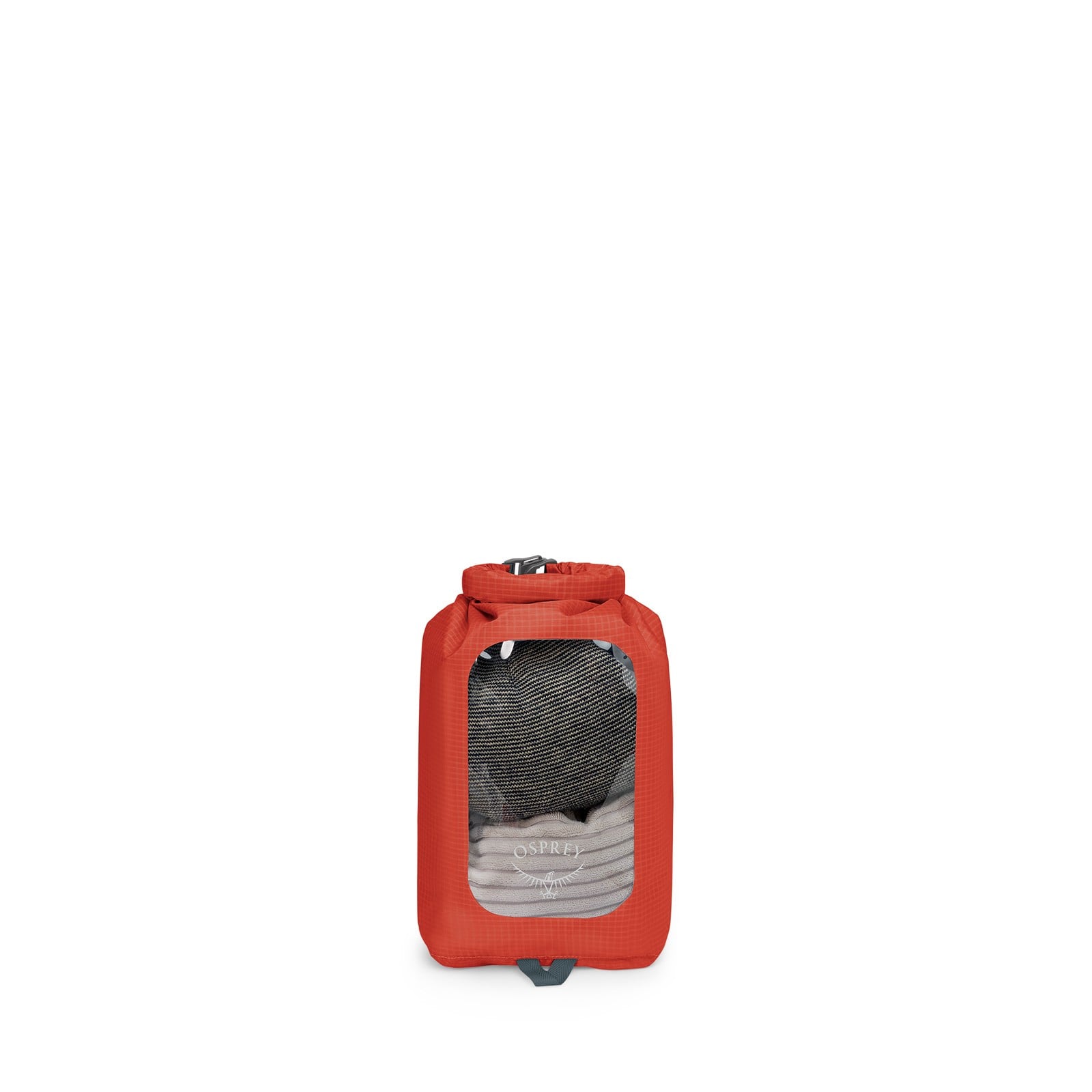 Osprey Ultralight Dry Sack with Window 6L in Mars Orange — front view