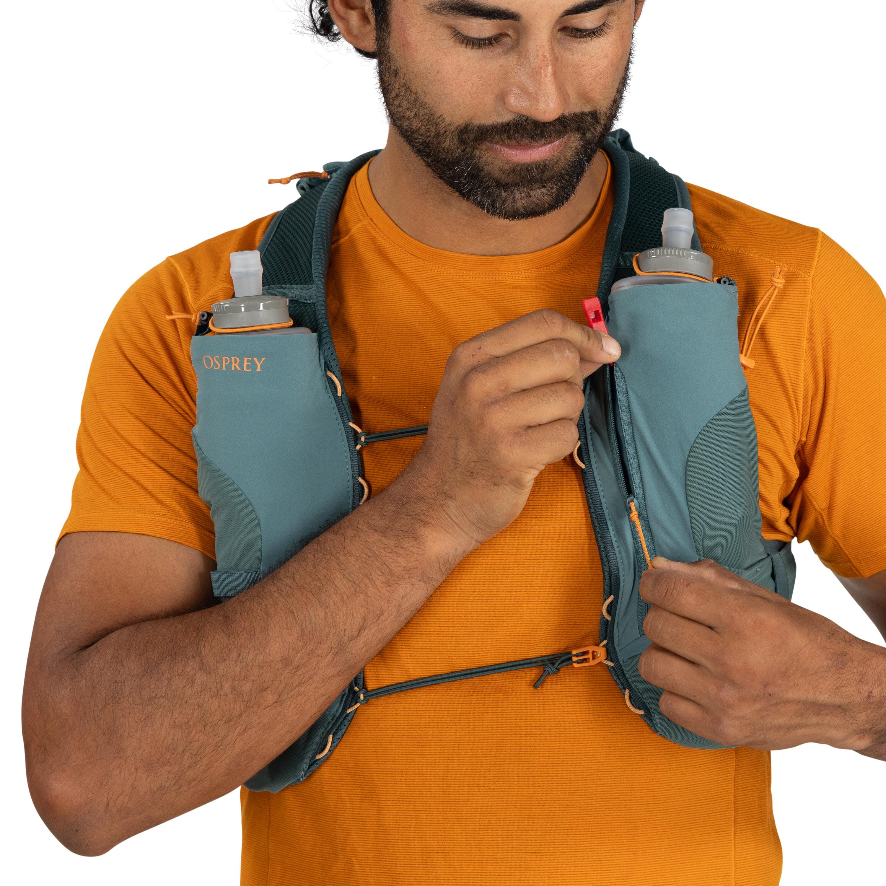 Osprey Duro 1.5 Run Hydration Vest 1.5L in Cascade Blue — detail view 3