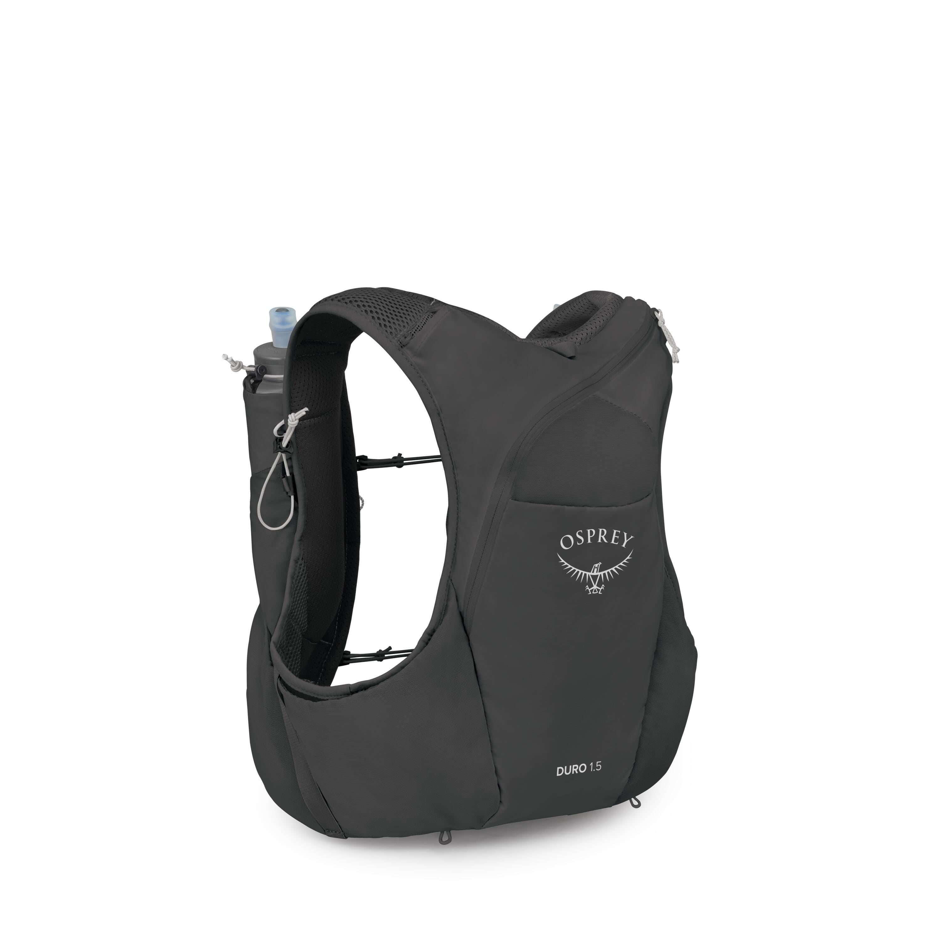 Osprey Duro 1.5 Run Hydration Vest 1.5L in Black — angle view 3