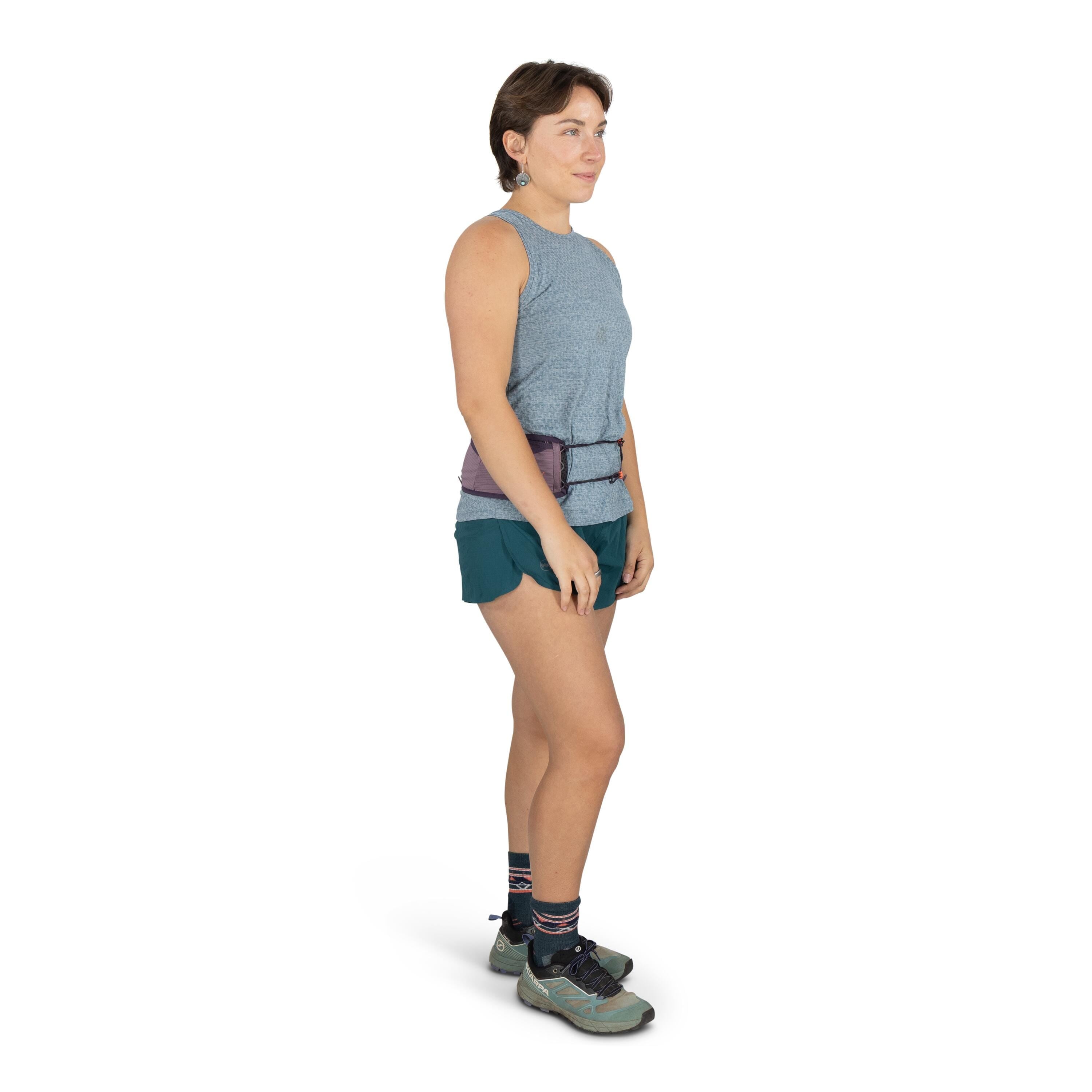 Osprey Duro Dyna Pro Running Belt in Purple Dusk — lifestyle