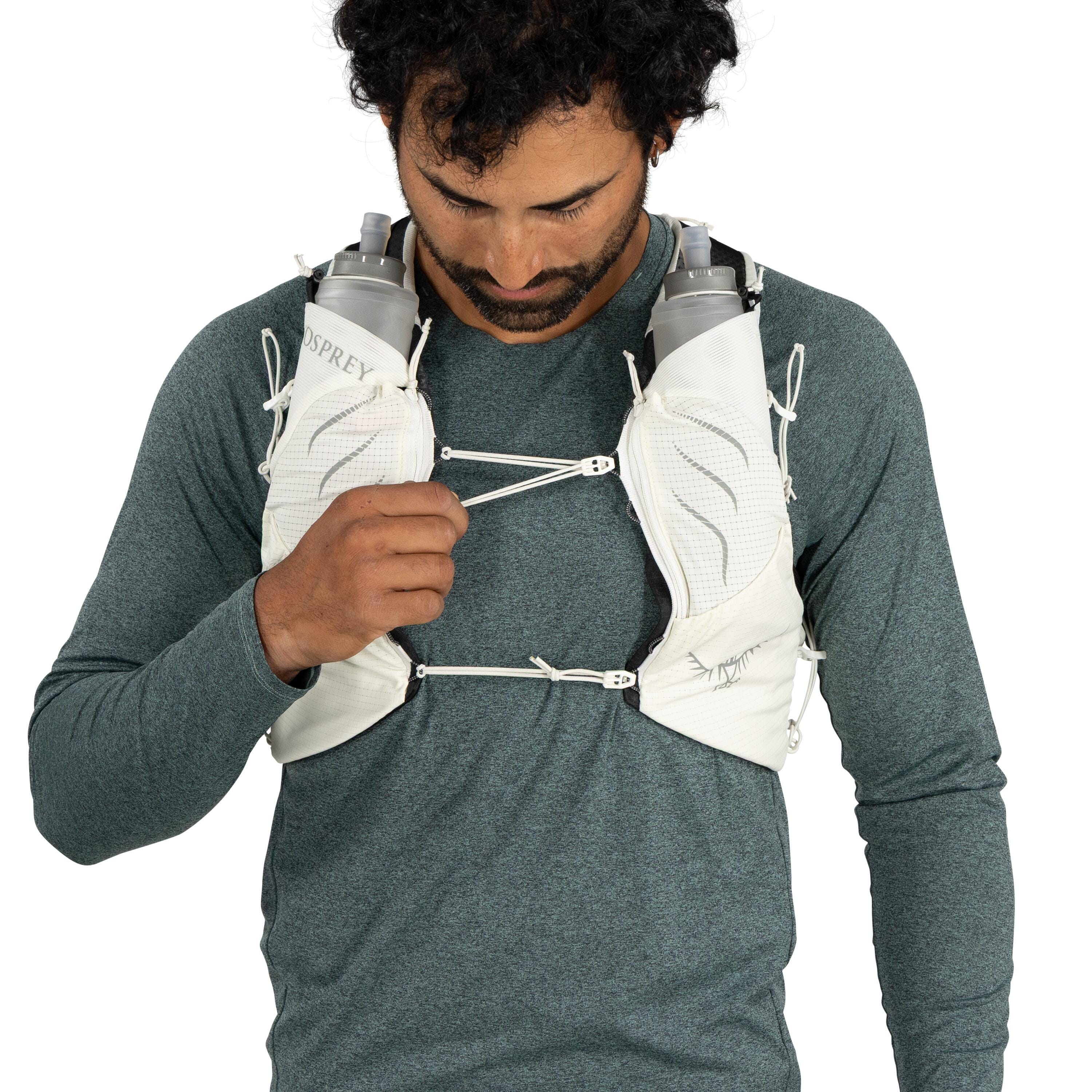 Osprey Duro Pro 10 Run Hydration Vest 10L in Mystery White — detail view
