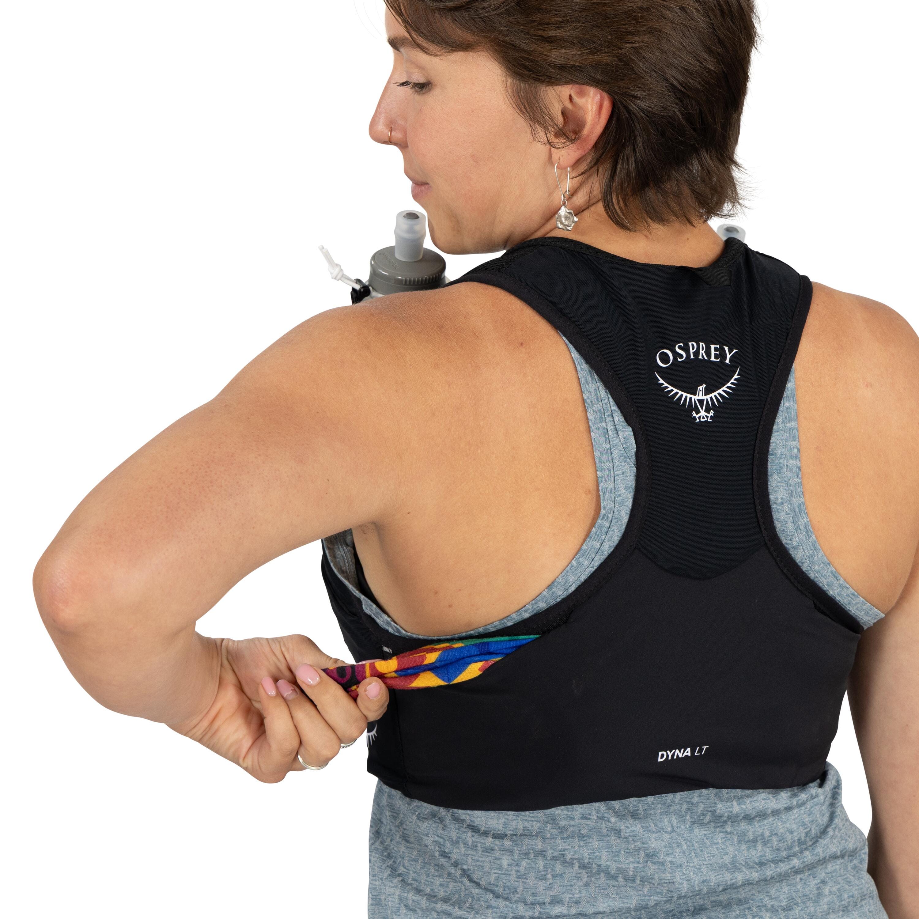 Osprey Dyna LT Run Hydration Vest 0.5L in Black — detail view