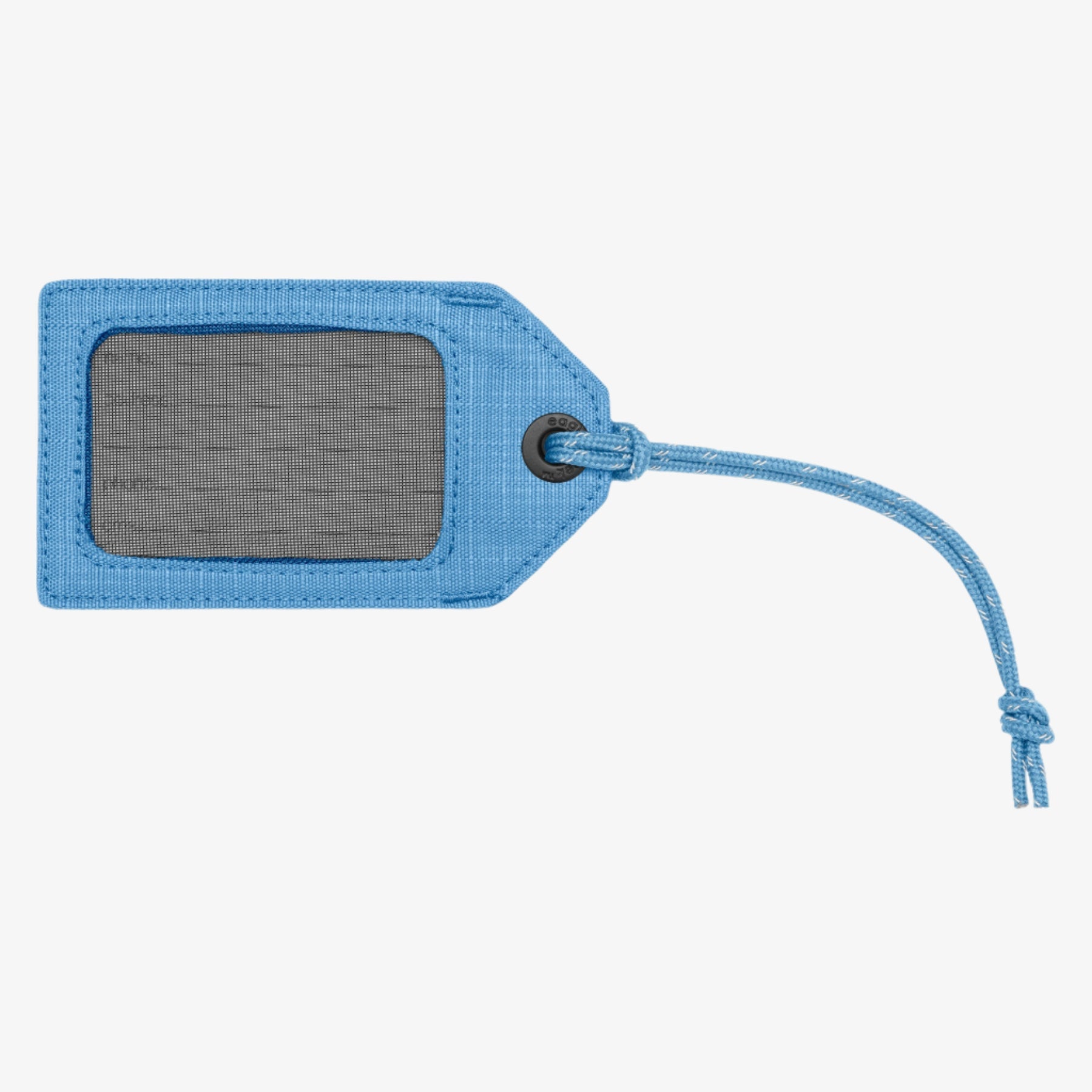 Eagle Creek Reflective Luggage Tag in Blue Dawn — back view # color_Blue Dawn