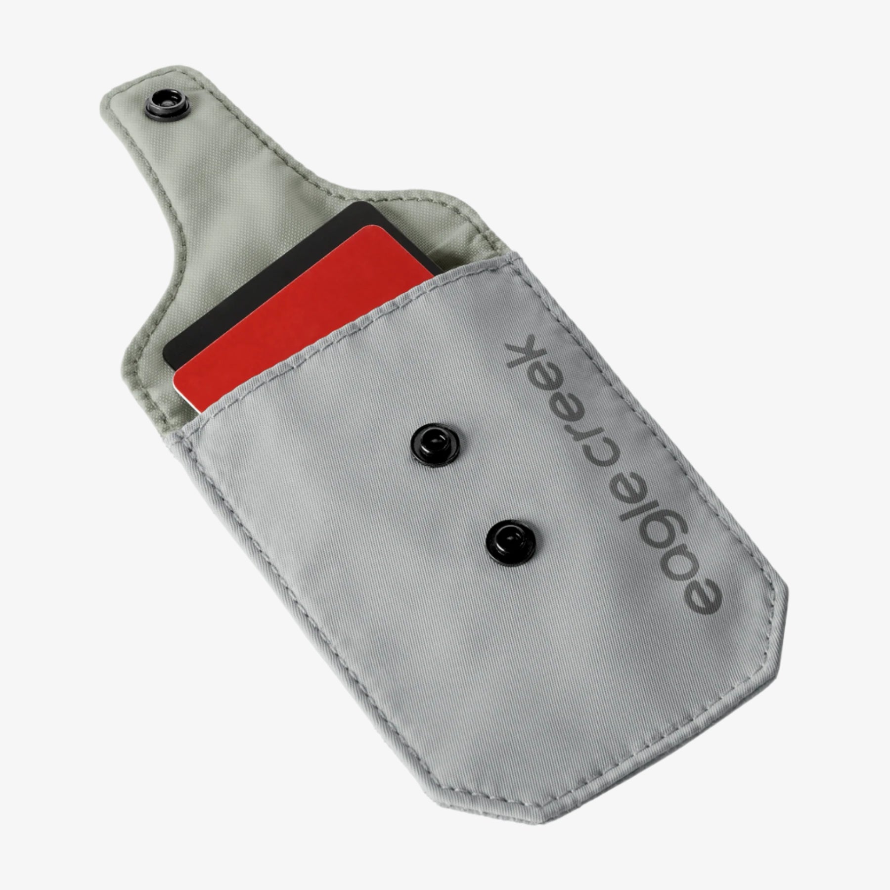 Eagle Creek Undercover RFID Bra Pouch in Storm Grey — interior view