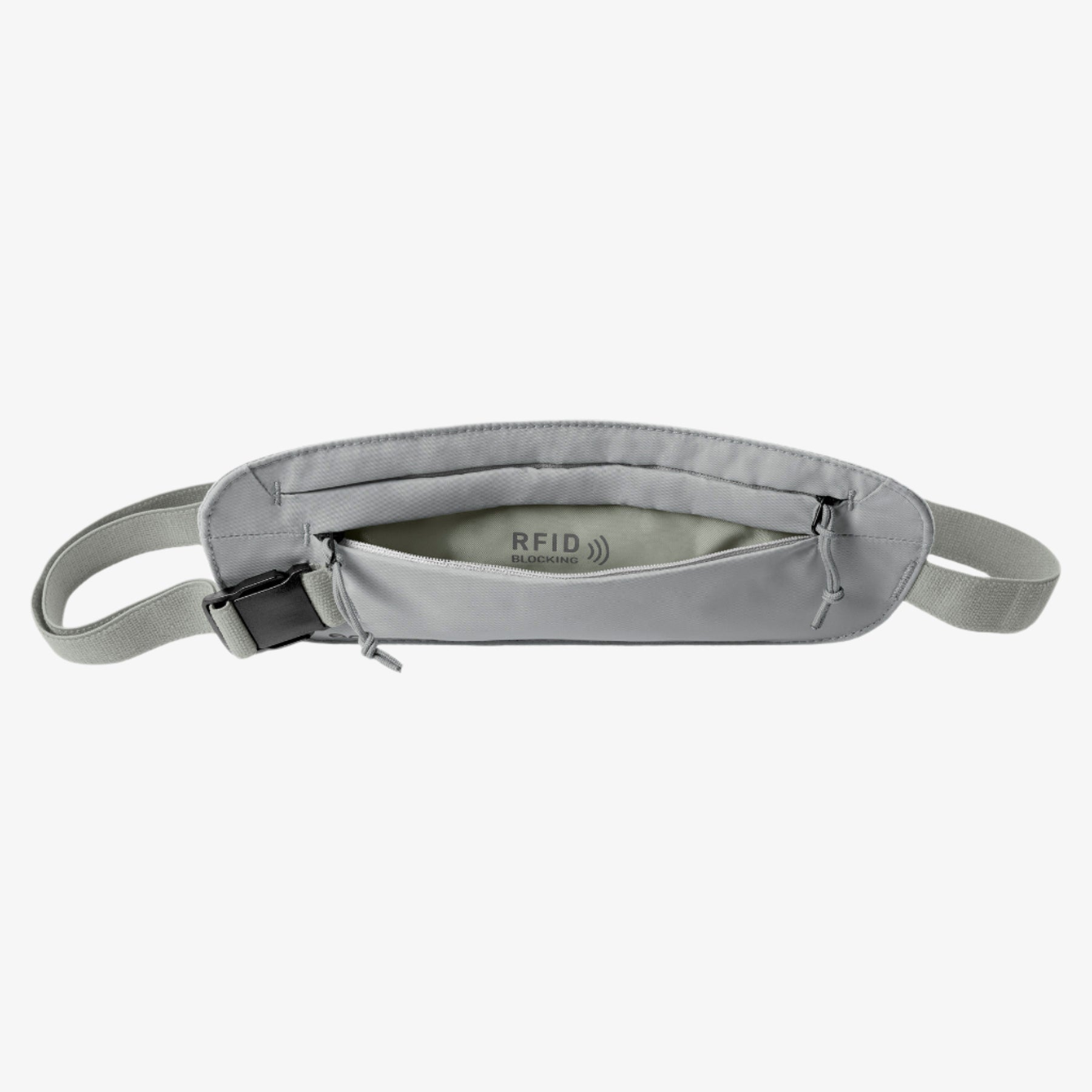 Eagle Creek Undercover RFID Money Belt in Storm Grey — interior view