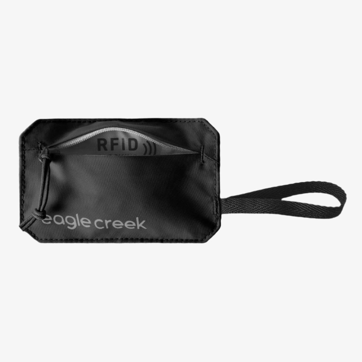 Eagle Creek Undercover RFID Hidden Pocket in Black — interior view # color_Black