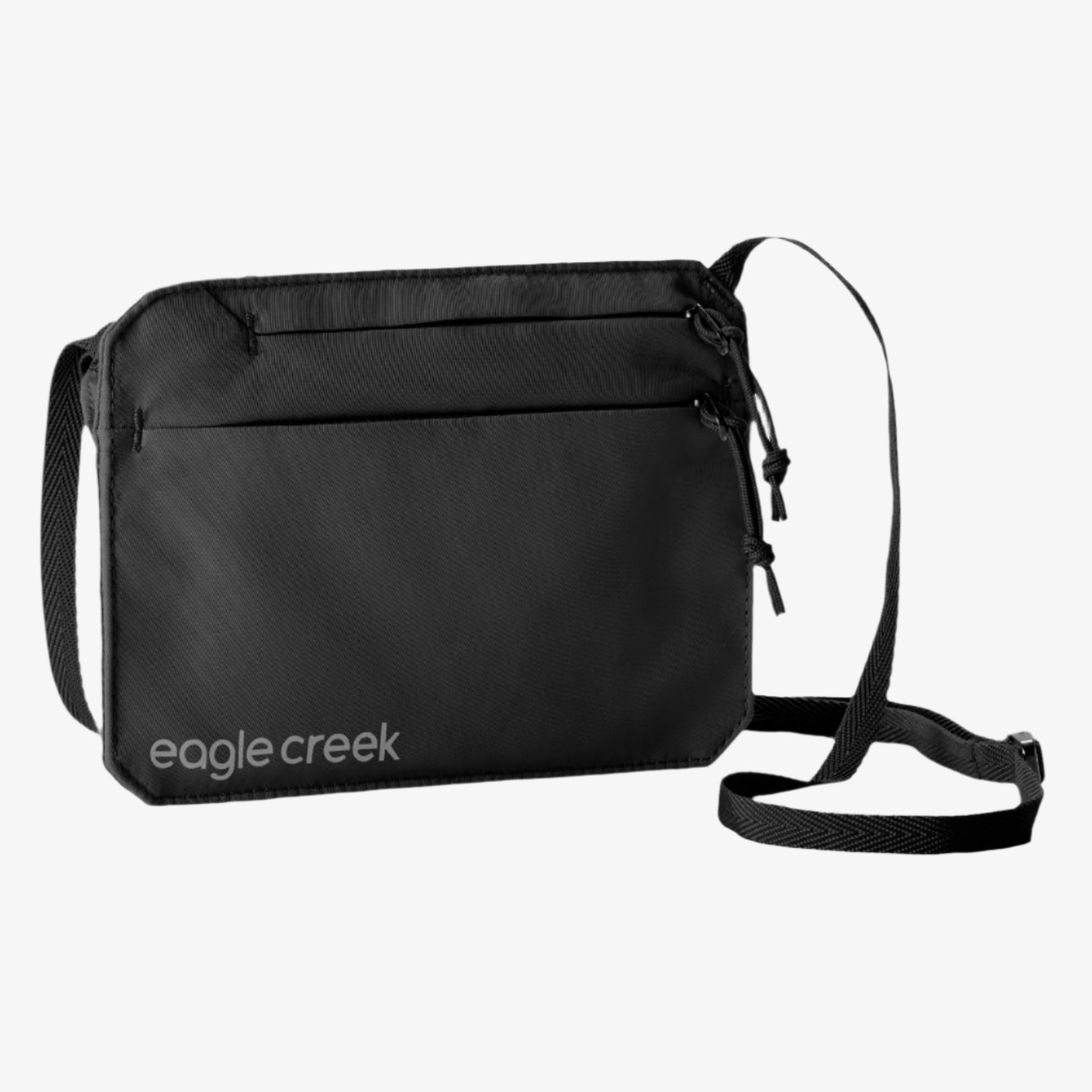 Eagle Creek Undercover RFID Neck Wallet in Black — front view