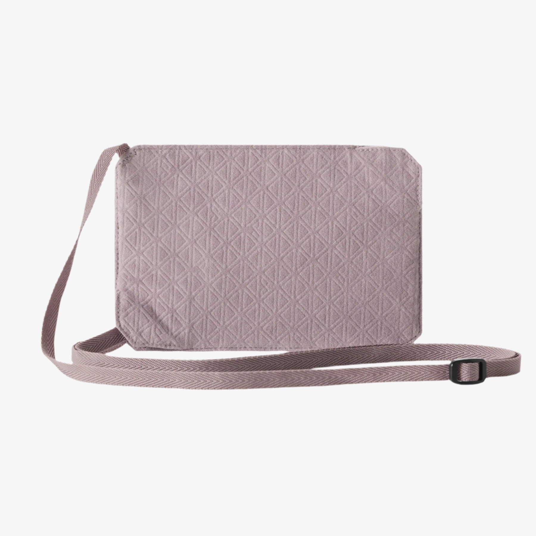 Eagle Creek Undercover RFID Neck Wallet in Orchid — angle view 3