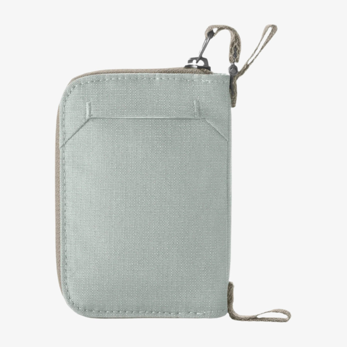 Eagle Creek Stash RFID Zip Wallet in Storm Grey — angle view 3 # color_Storm Grey