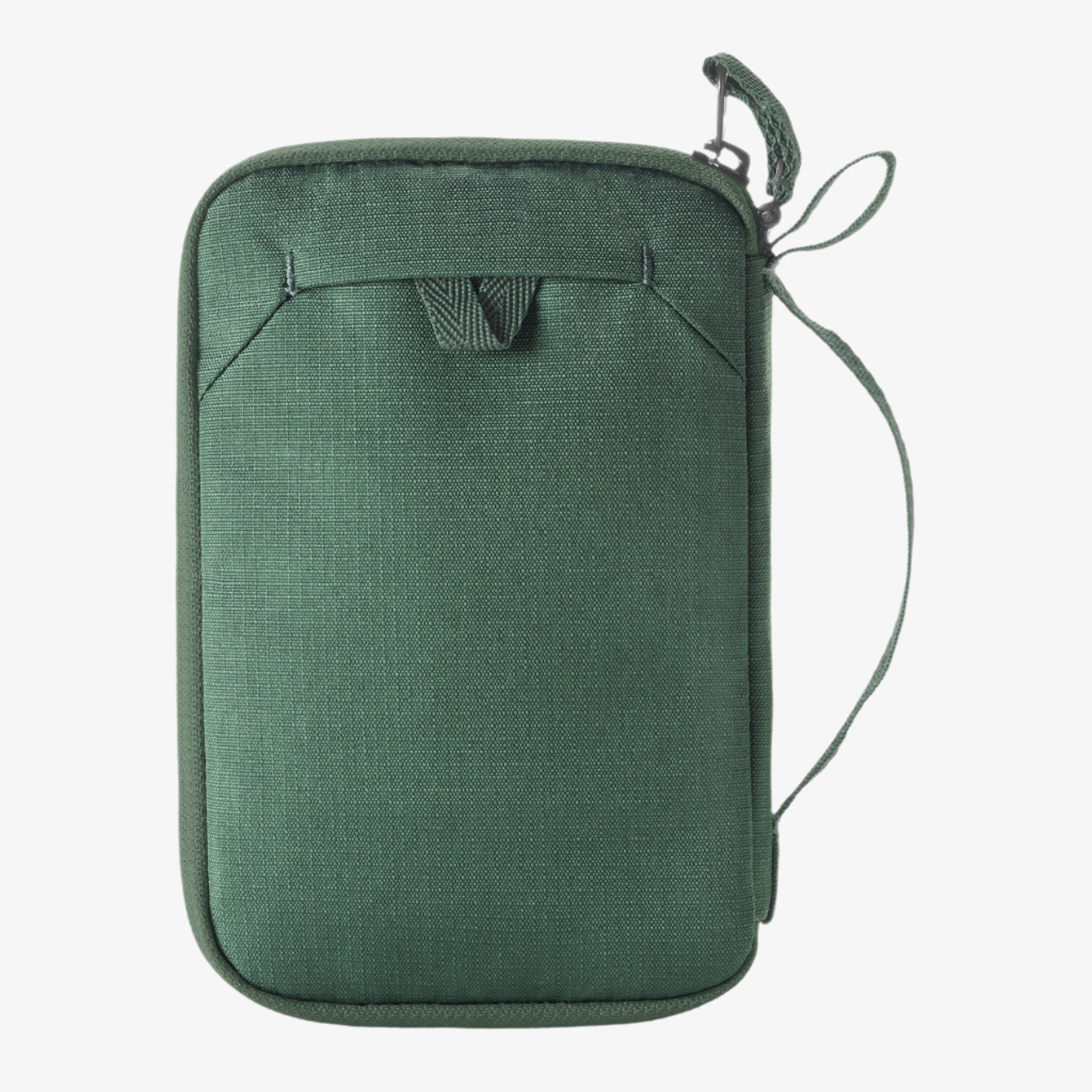 Eagle Creek Stash RFID Passport Wallet in Grass Green — angle view 3