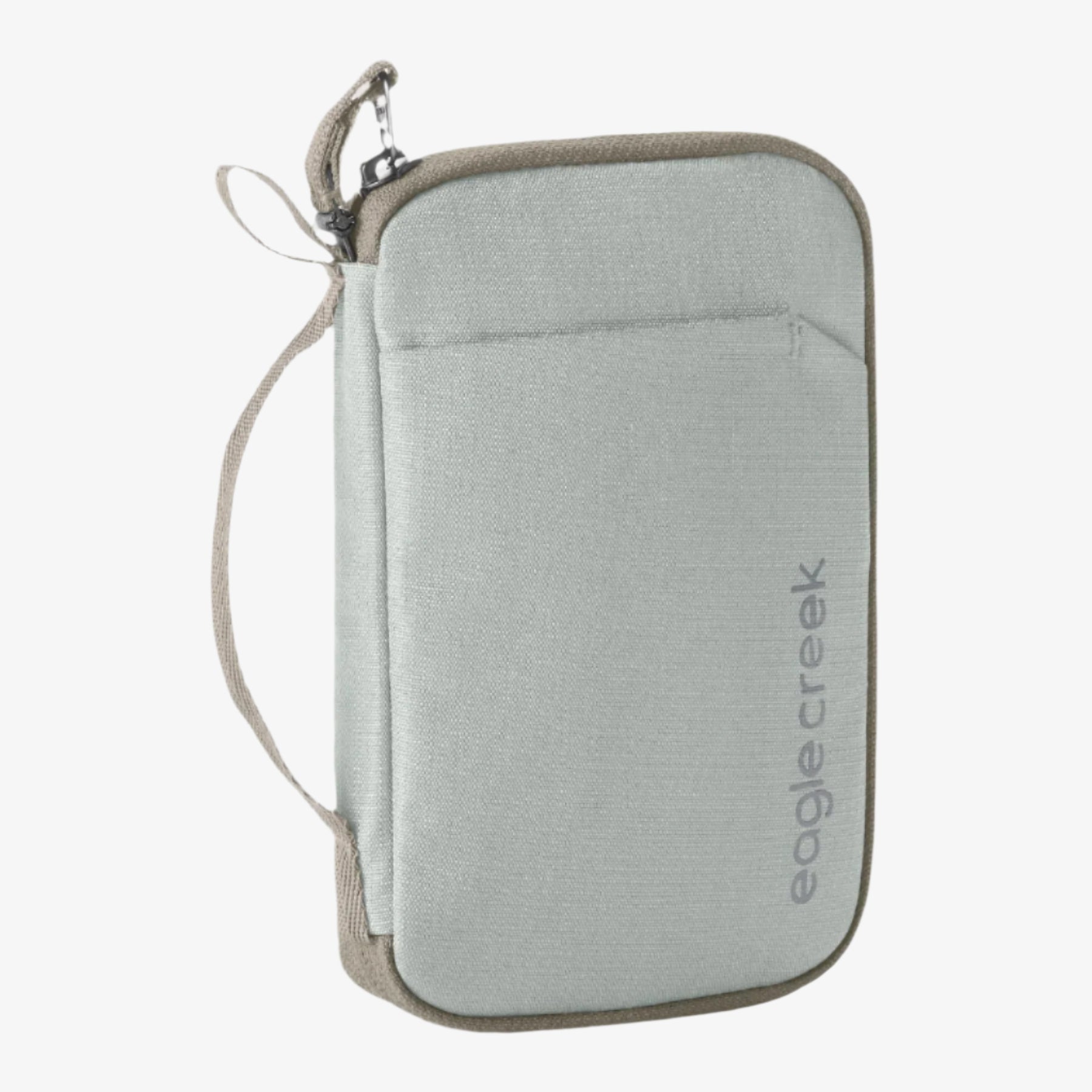 Eagle Creek Stash RFID Passport Wallet in Storm Grey — front view