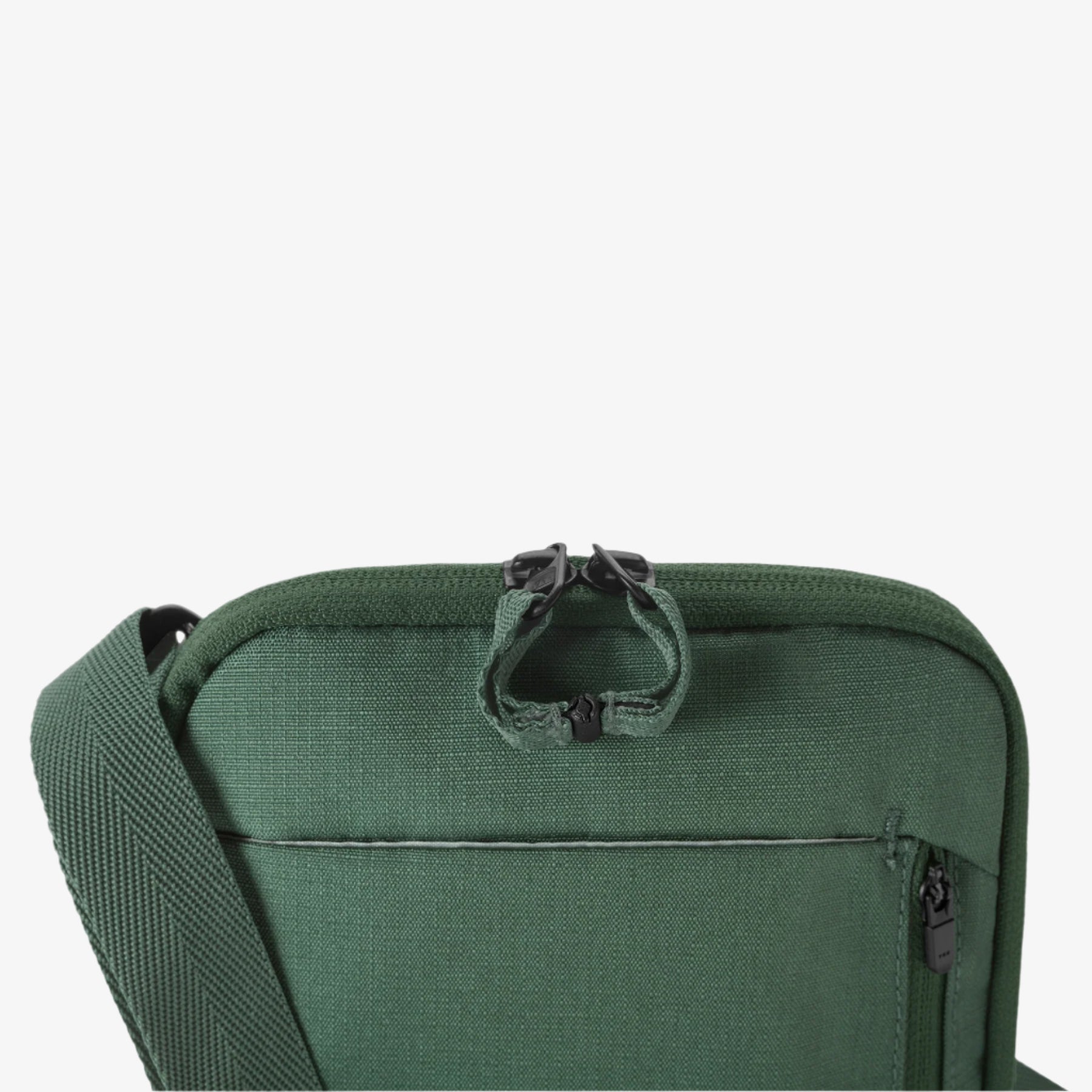 Eagle Creek Stash RFID Crossbody Bag in Grass Green — interior view