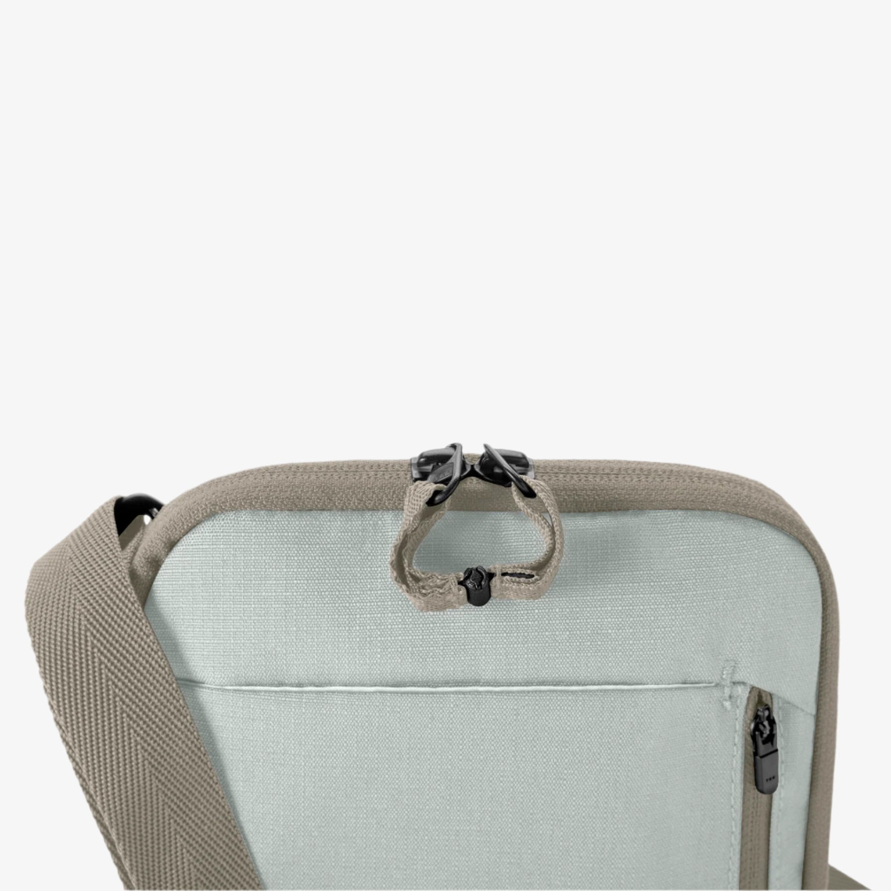 Eagle Creek Stash RFID Crossbody Bag in Storm Grey — interior view
