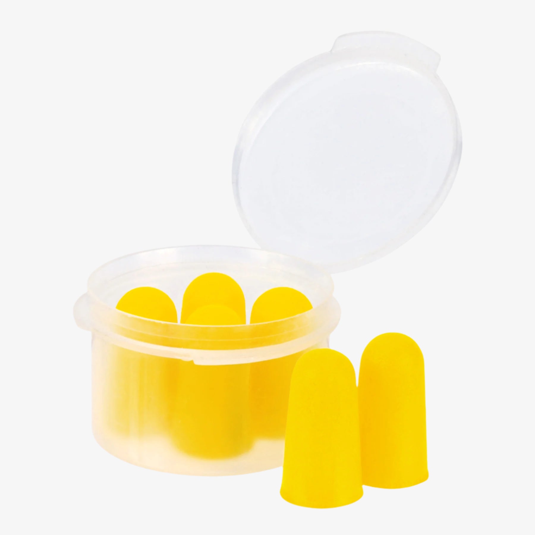 Eagle Creek Travel Ear Plugs in Strobe Yellow — front view