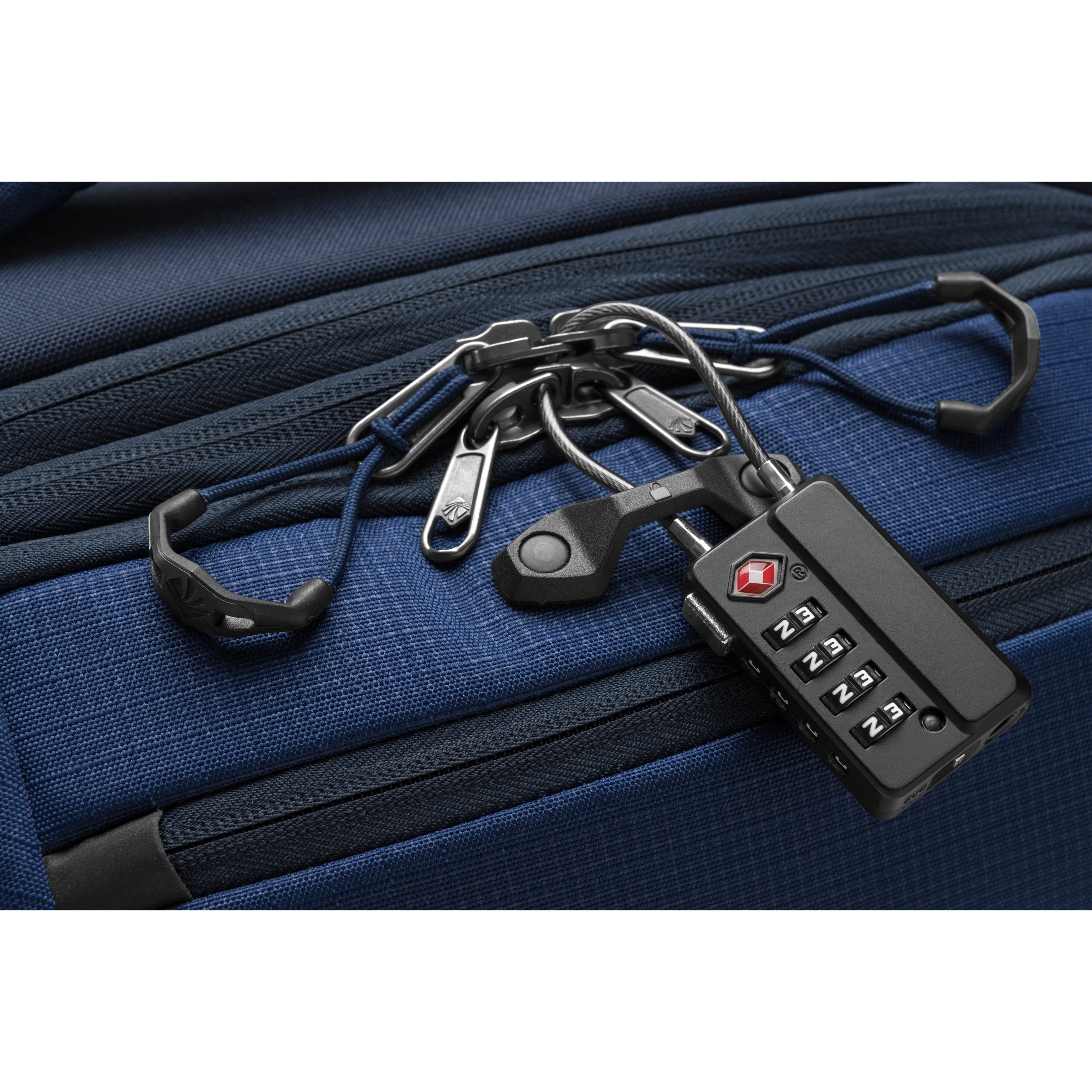 Eagle Creek Travel Safe 4-Dial TSA Cable Lock in Black — back view