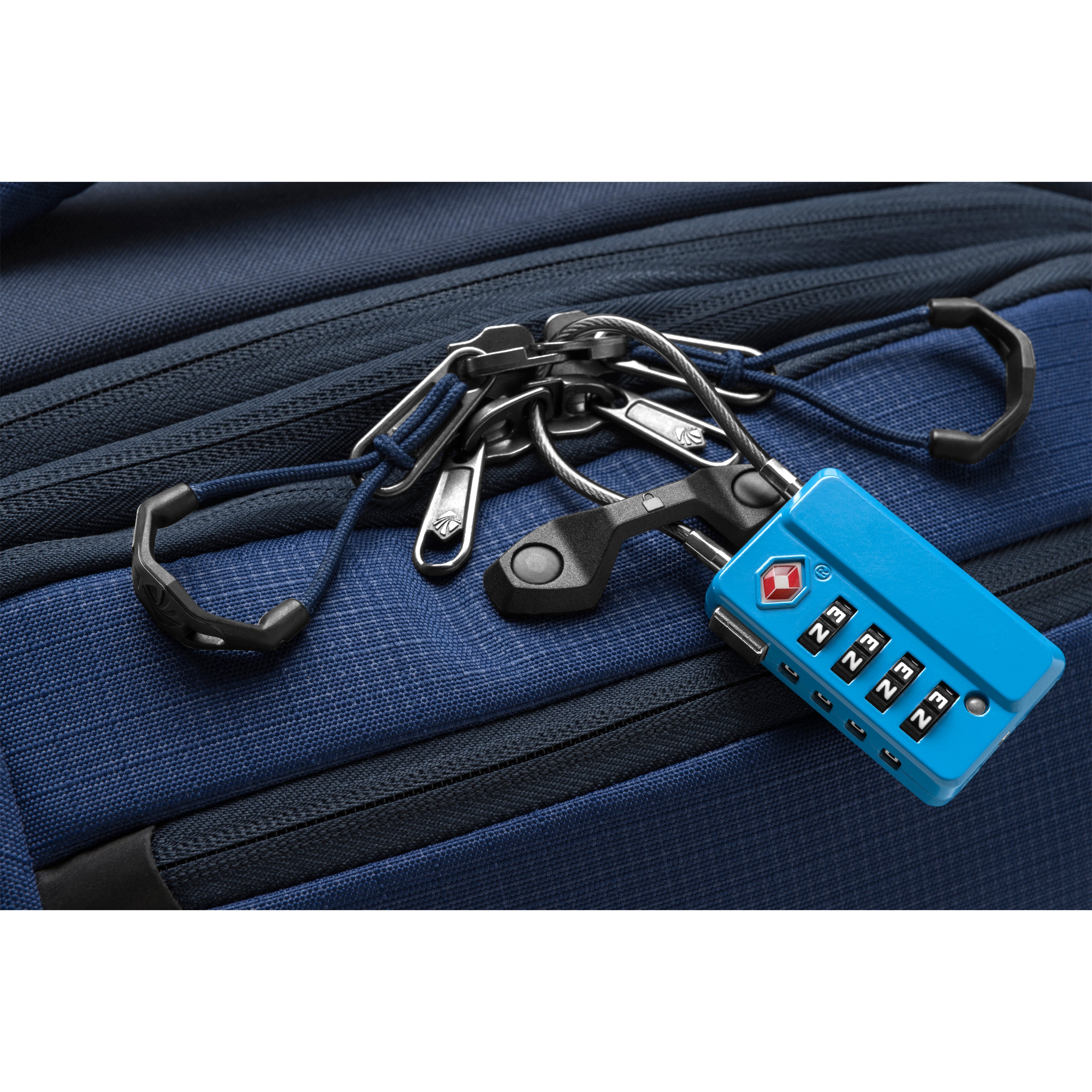 Eagle Creek Travel Safe 4-Dial TSA Cable Lock in Brilliant Blue — back view