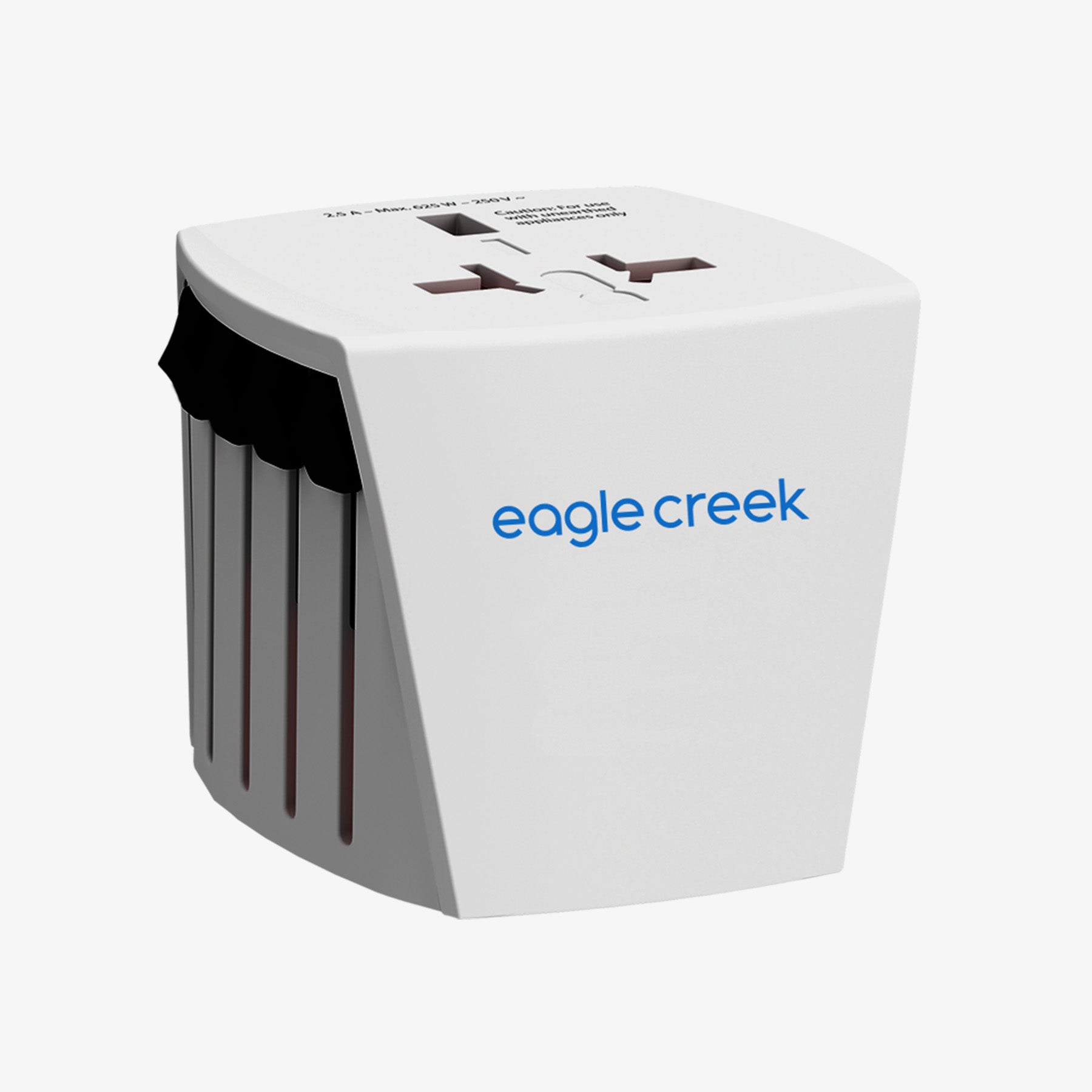 Eagle Creek Global Travel Adapter Micro in White — front view