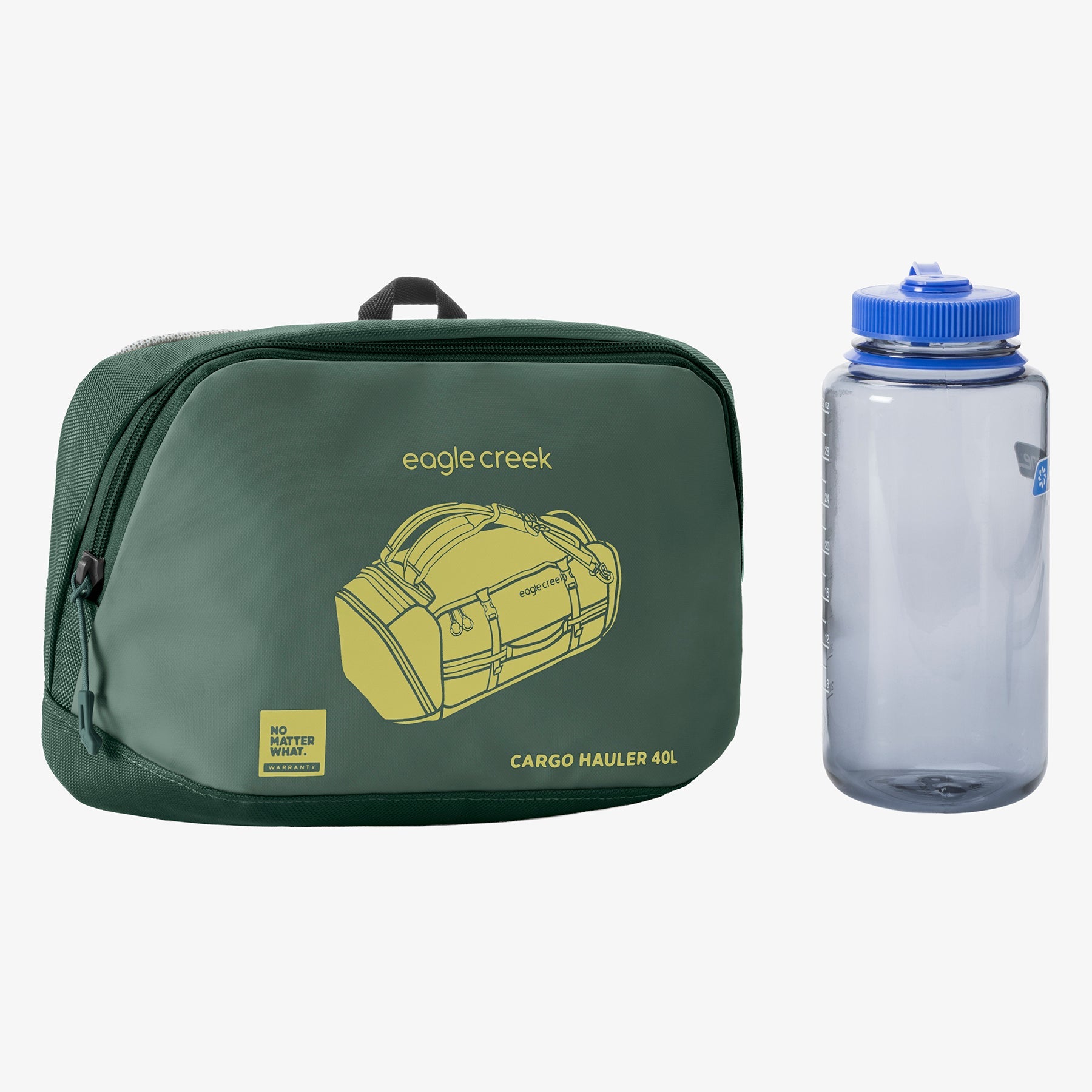Eagle Creek Cargo Hauler 40L Duffel Bag in Sycamore Green — angle view 2