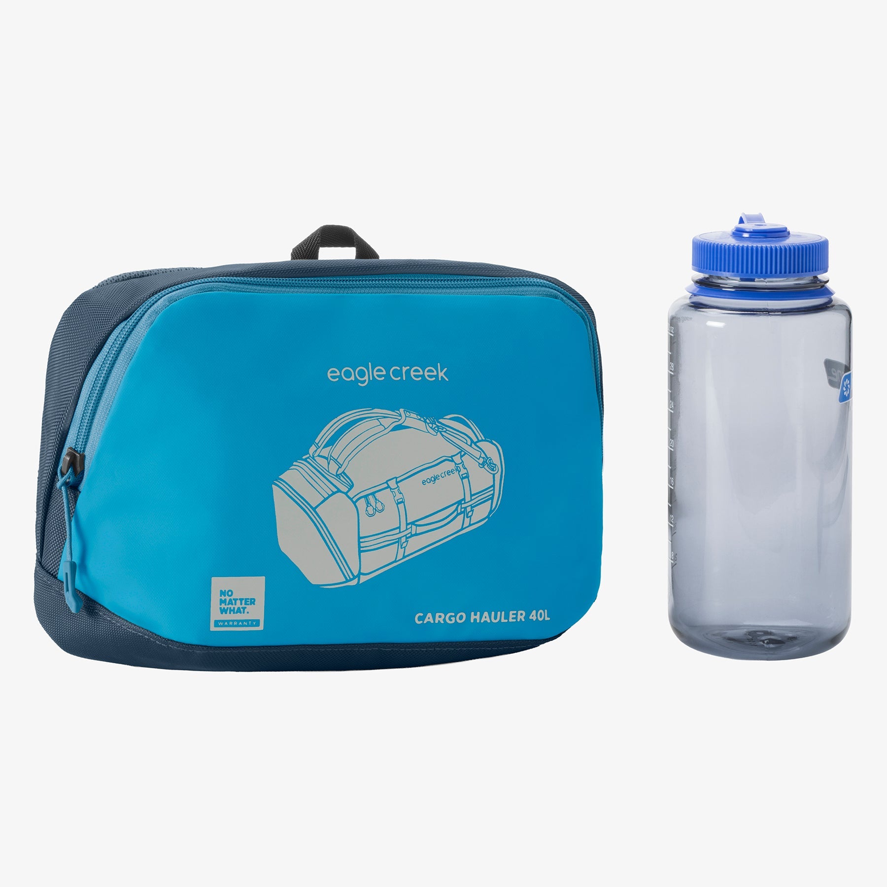 Eagle Creek Cargo Hauler 40L Duffel Bag in Harbor Blue — angle view 2