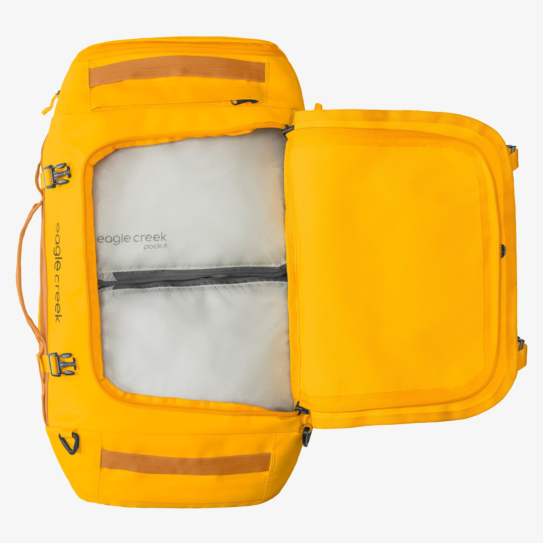 Eagle Creek Cargo Hauler 40L Duffel Bag in Citrus Orange — detail view 3