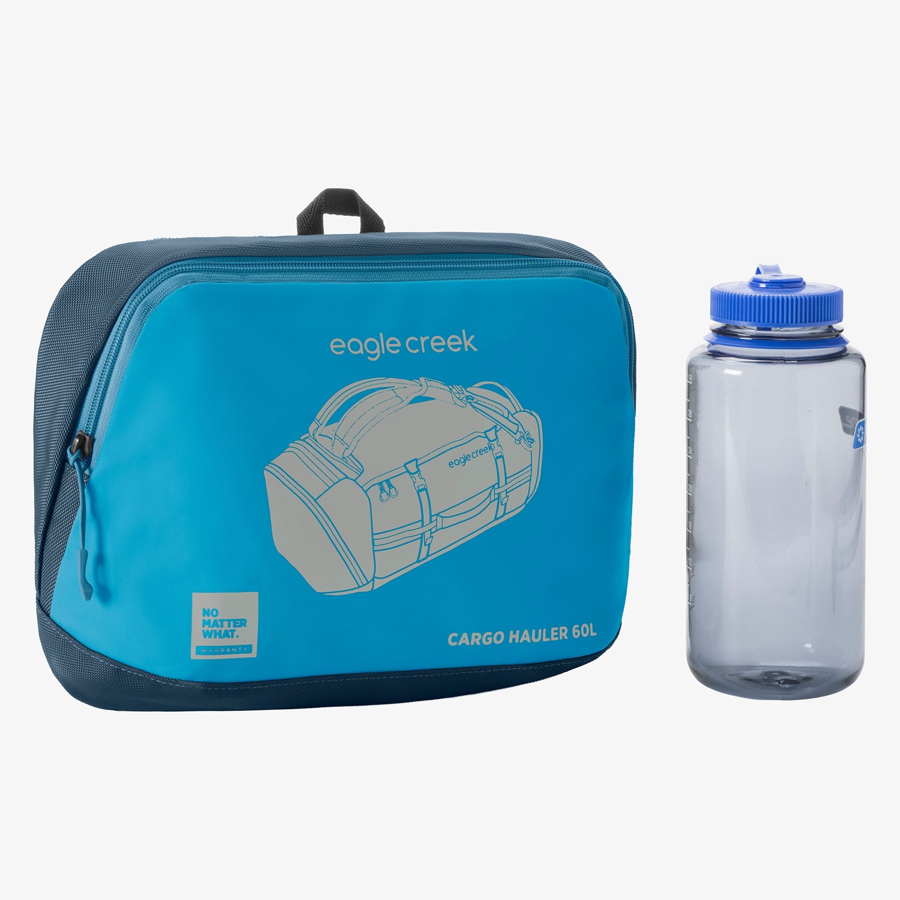 Eagle Creek Cargo Hauler 60L Duffel Bag in Harbor Blue — angle view 2