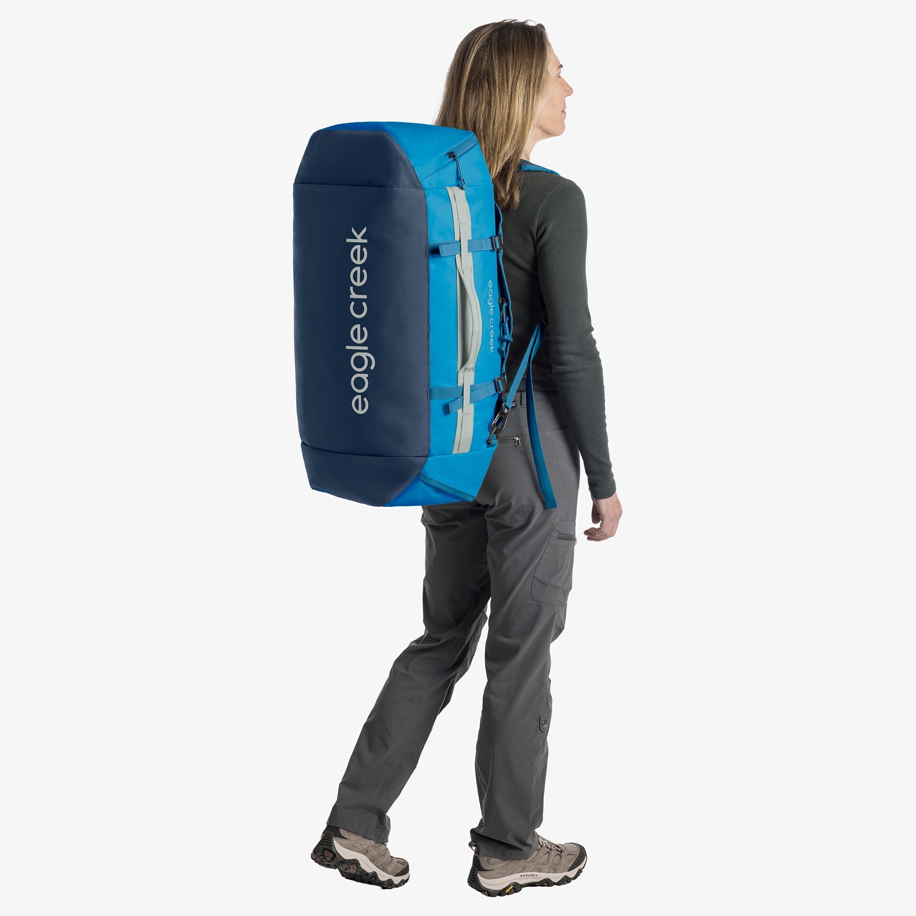 Eagle Creek Cargo Hauler 60L Duffel Bag in Harbor Blue — detail view 2
