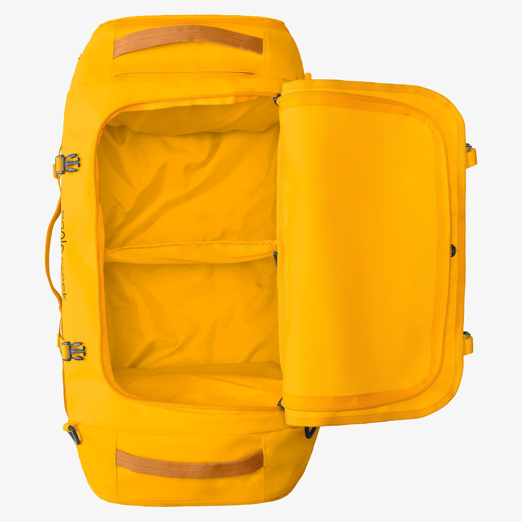 Eagle Creek Cargo Hauler 60L Duffel Bag in Citrus Orange — angle view 3