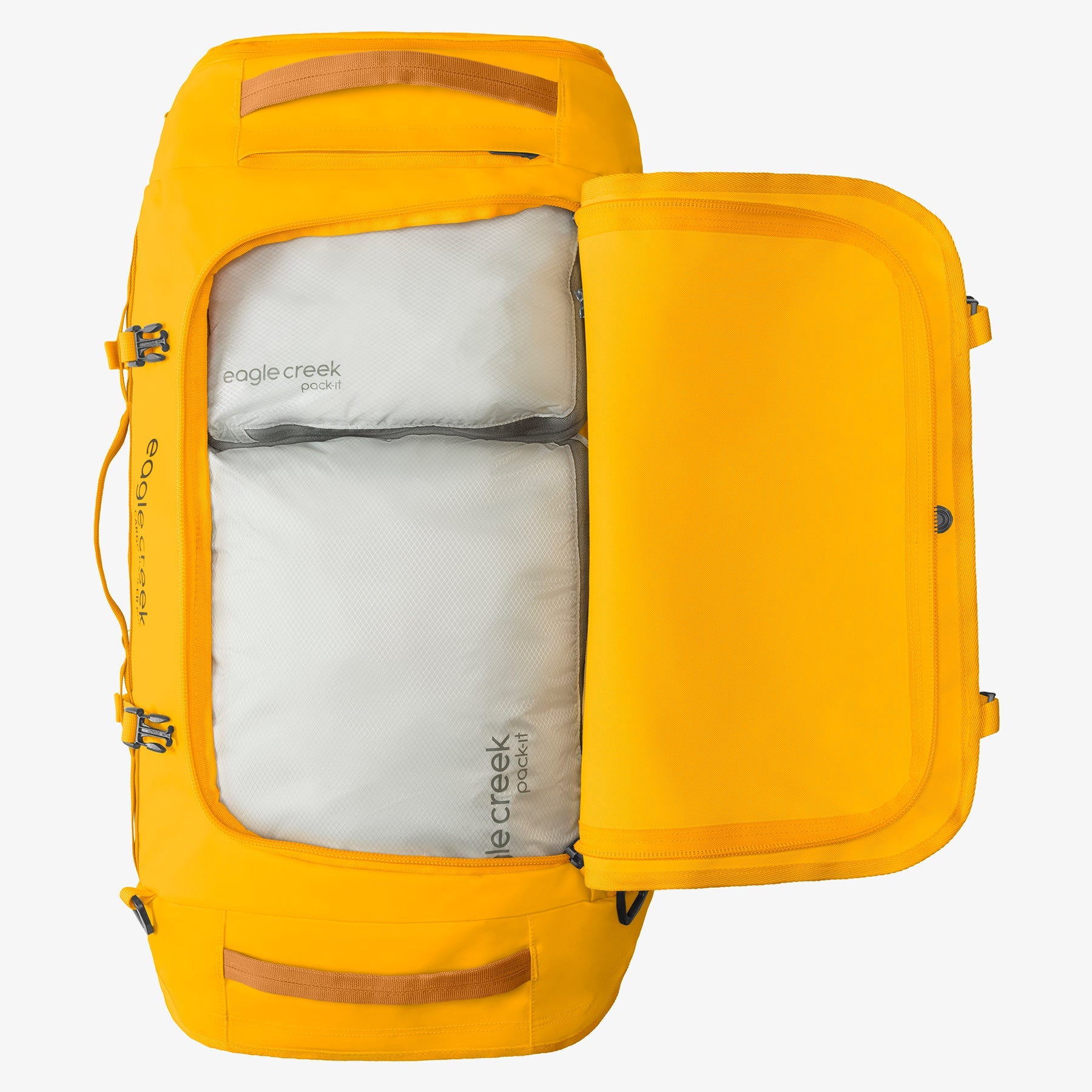 Eagle Creek Cargo Hauler 60L Duffel Bag in Citrus Orange — detail view 3