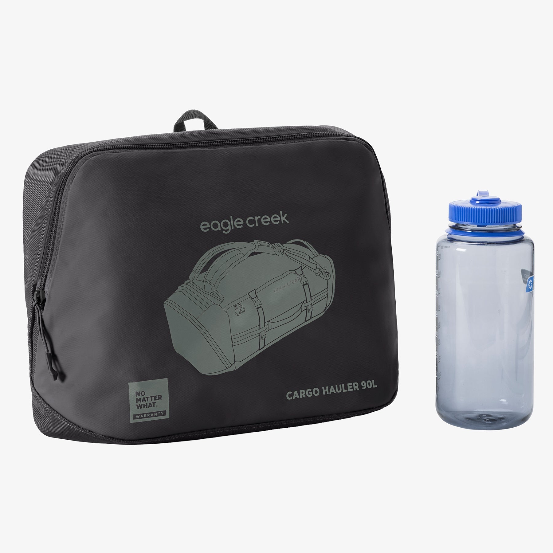 Eagle Creek Cargo Hauler 90L Duffel Bag in Black — angle view 2