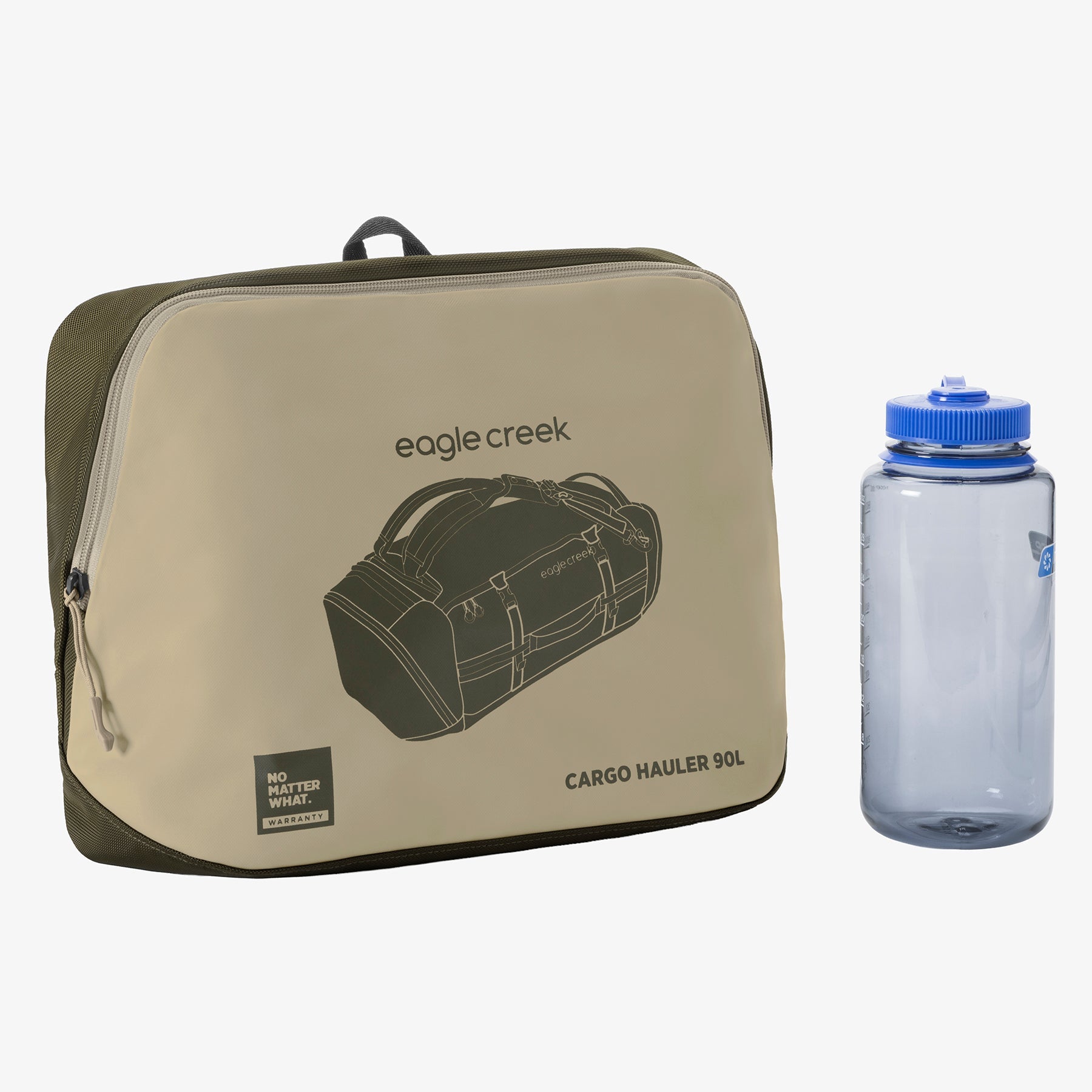 Eagle Creek Cargo Hauler 90L Duffel Bag in Desert Tan — angle view 2