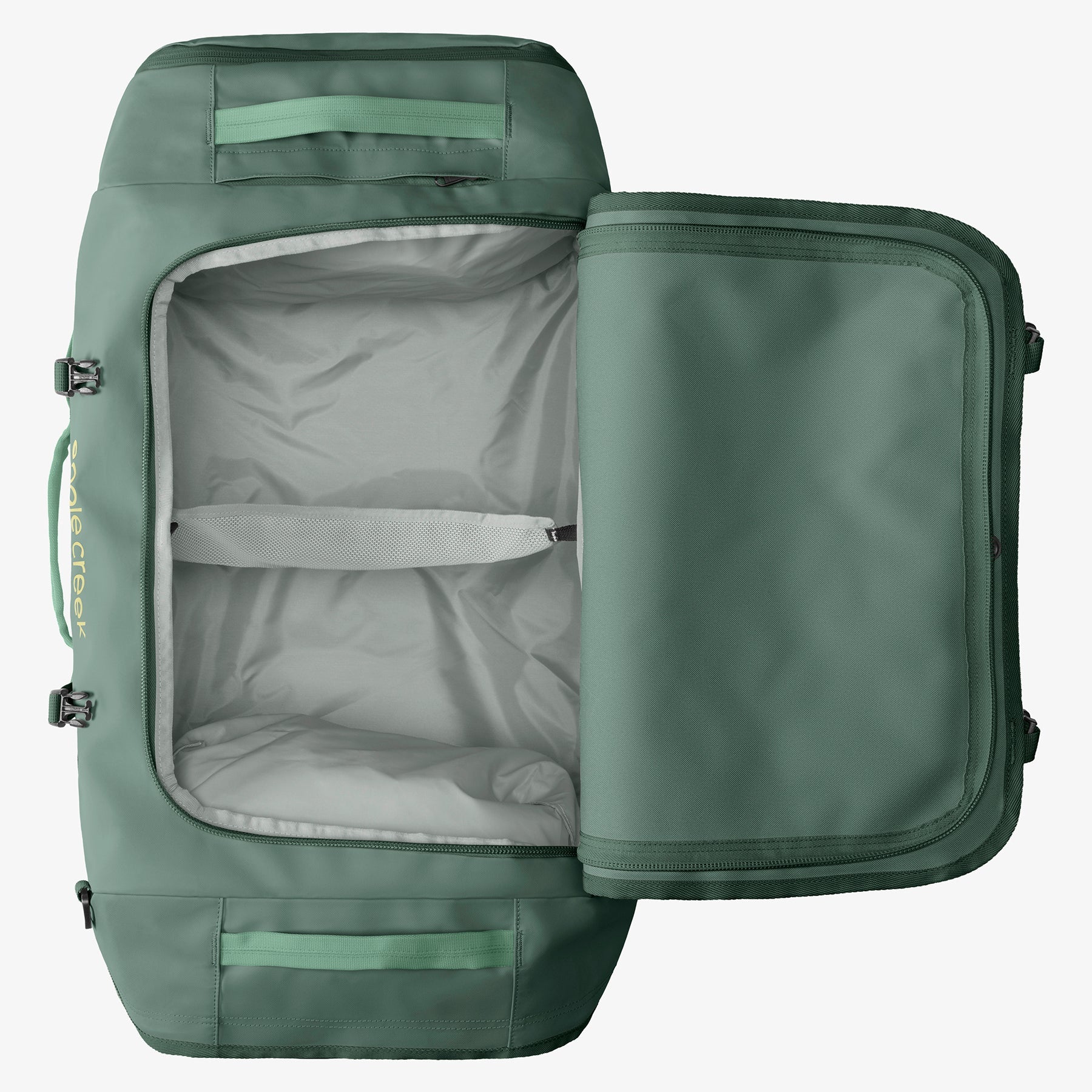 Eagle Creek Cargo Hauler 90L Duffel Bag in Sycamore Green — angle view 3