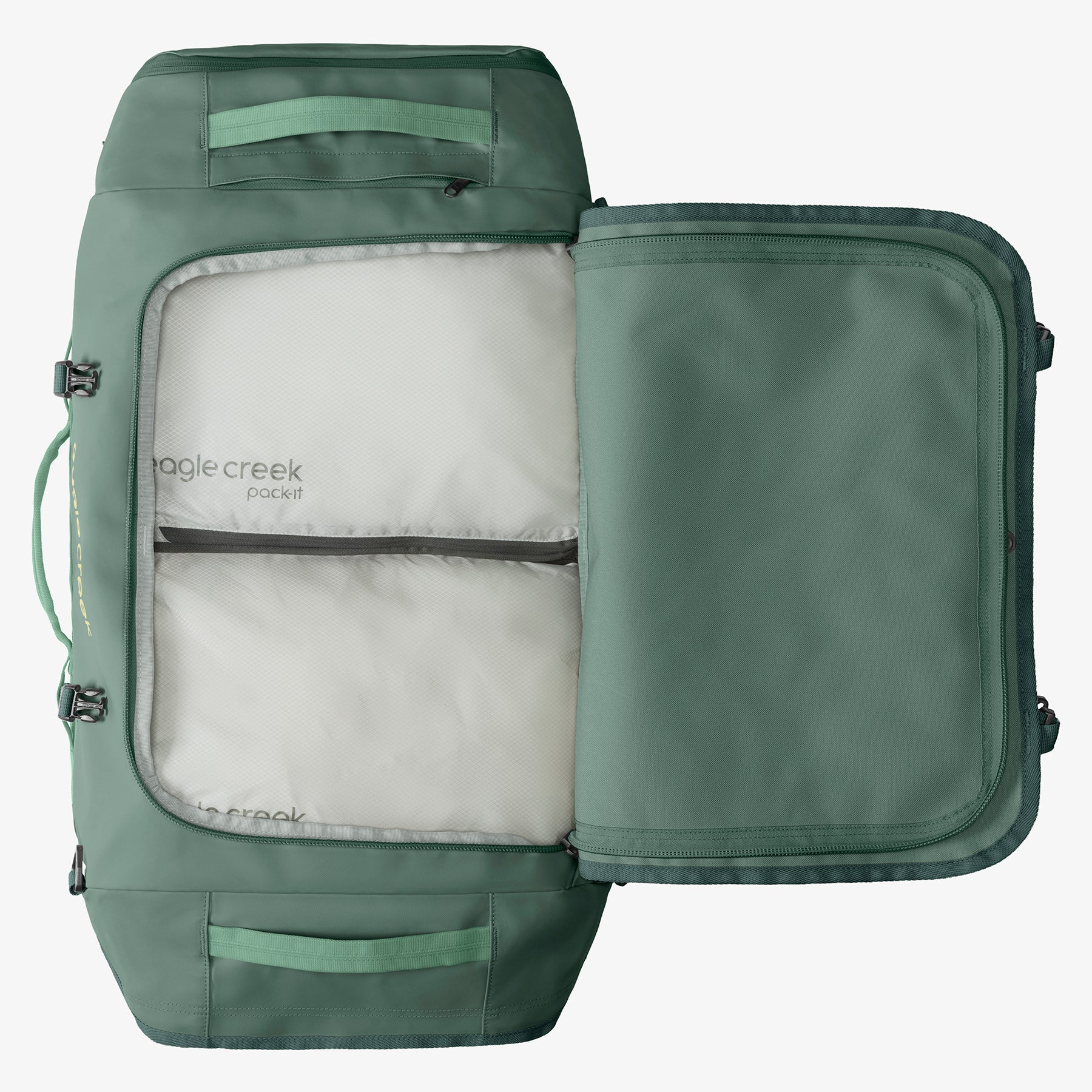 Eagle Creek Cargo Hauler 90L Duffel Bag in Sycamore Green — detail view 3
