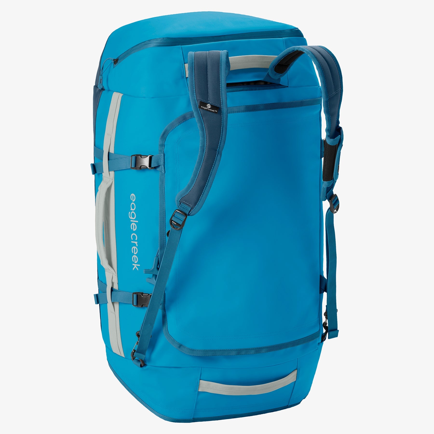 Eagle Creek Cargo Hauler 90L Duffel Bag in Harbor Blue — back view