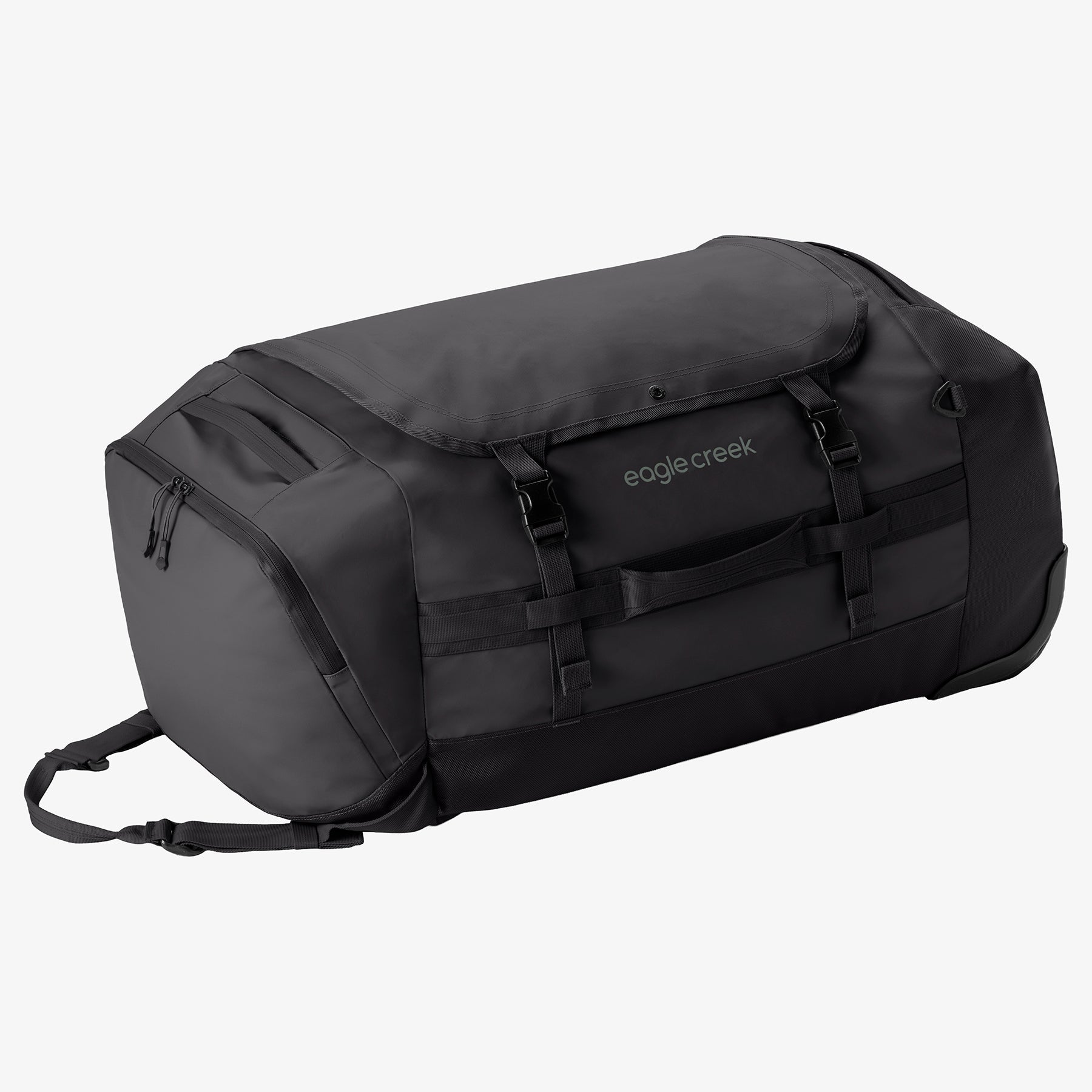 Eagle Creek Cargo Hauler 110L Rolling Duffel Bag in Black — front view