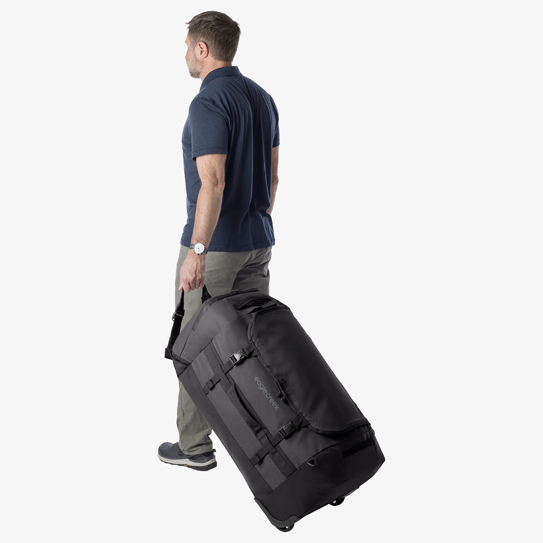 Eagle Creek Cargo Hauler 110L Rolling Duffel Bag in Black — detail view 3