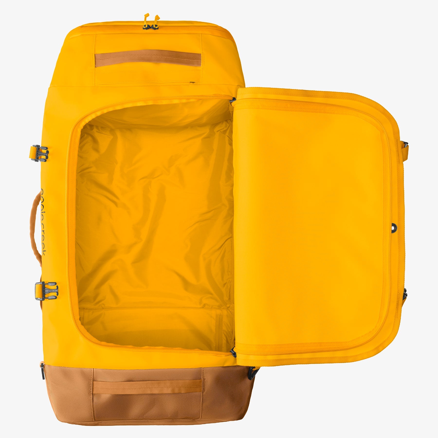 Eagle Creek Cargo Hauler 110L Rolling Duffel Bag in Citrus Orange — angle view 3