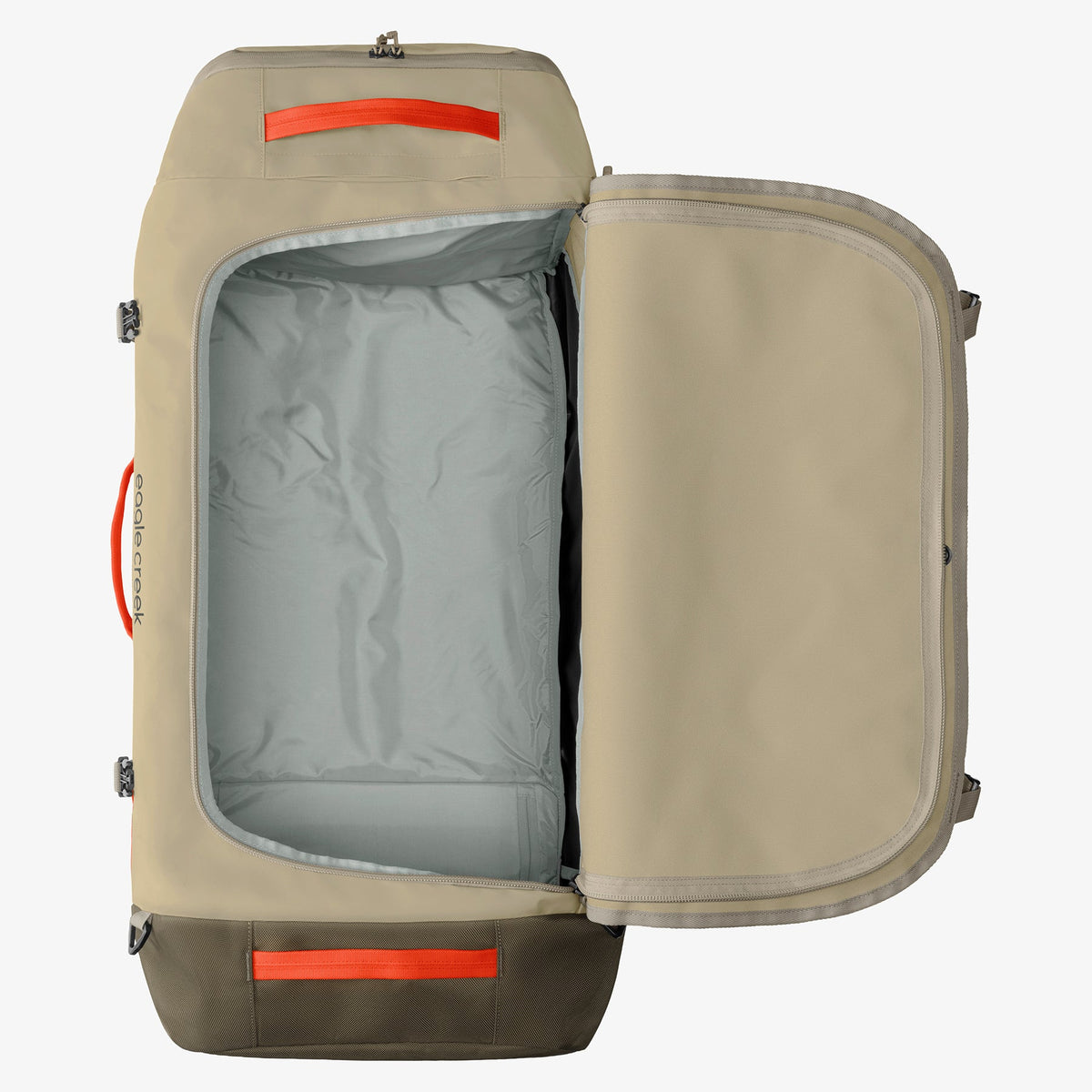 Eagle Creek Cargo Hauler 130L Rolling Duffel Bag in Desert Tan — angle view 3 # color_Desert Tan
