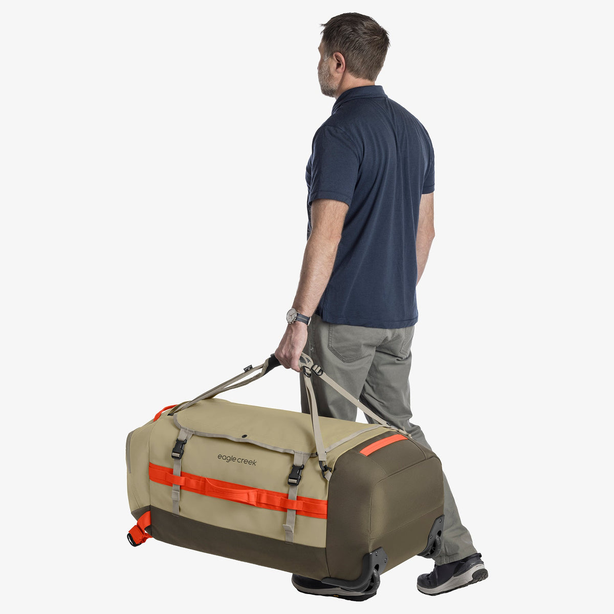 Eagle Creek Cargo Hauler 130L Rolling Duffel Bag in Desert Tan — detail view # color_Desert Tan