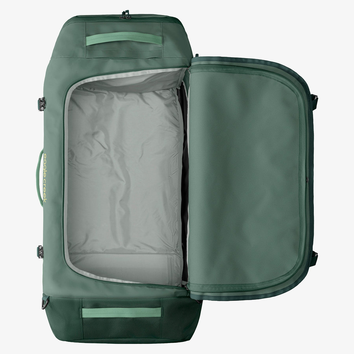 Eagle Creek Cargo Hauler 130L Rolling Duffel Bag in Sycamore Green — angle view 3 # color_Sycamore Green