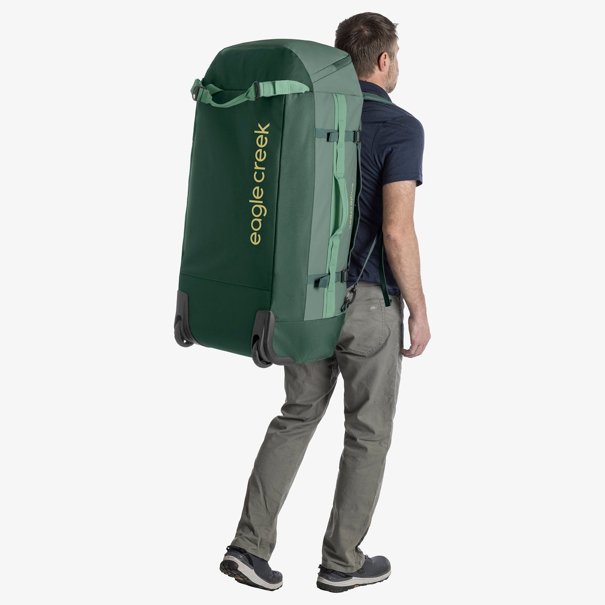 Eagle Creek Cargo Hauler 130L Rolling Duffel Bag in Sycamore Green — detail view 2 # color_Sycamore Green