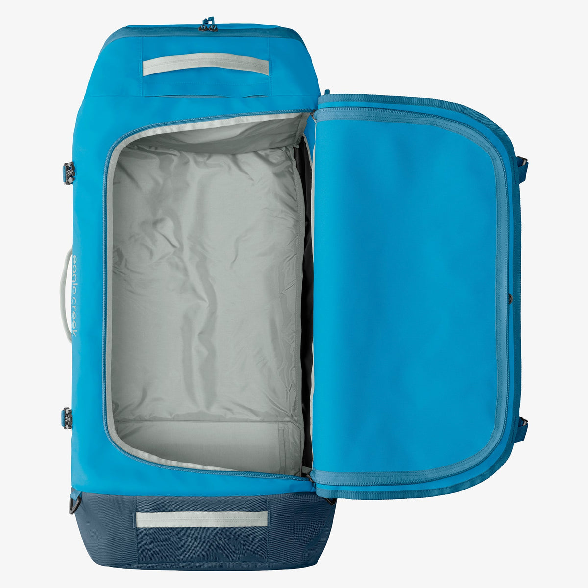 Eagle Creek Cargo Hauler 130L Rolling Duffel Bag in Harbor Blue — angle view 3 # color_Harbor Blue