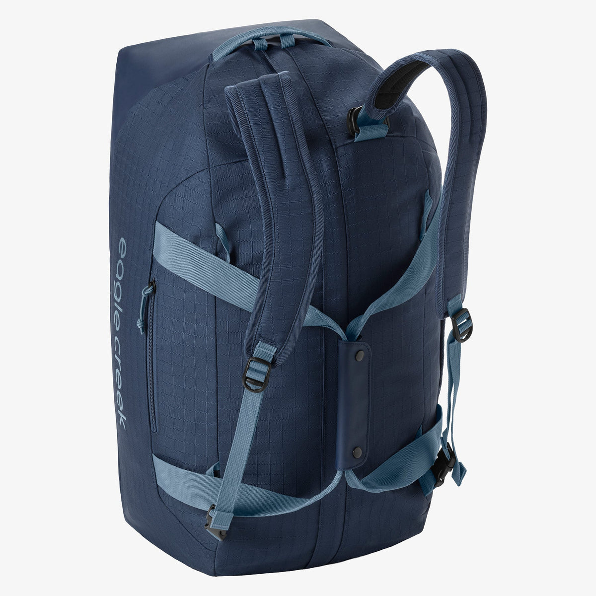 Eagle Creek No Matter What 40L Duffel Bag in Pilot Blue — back view # color_Pilot Blue