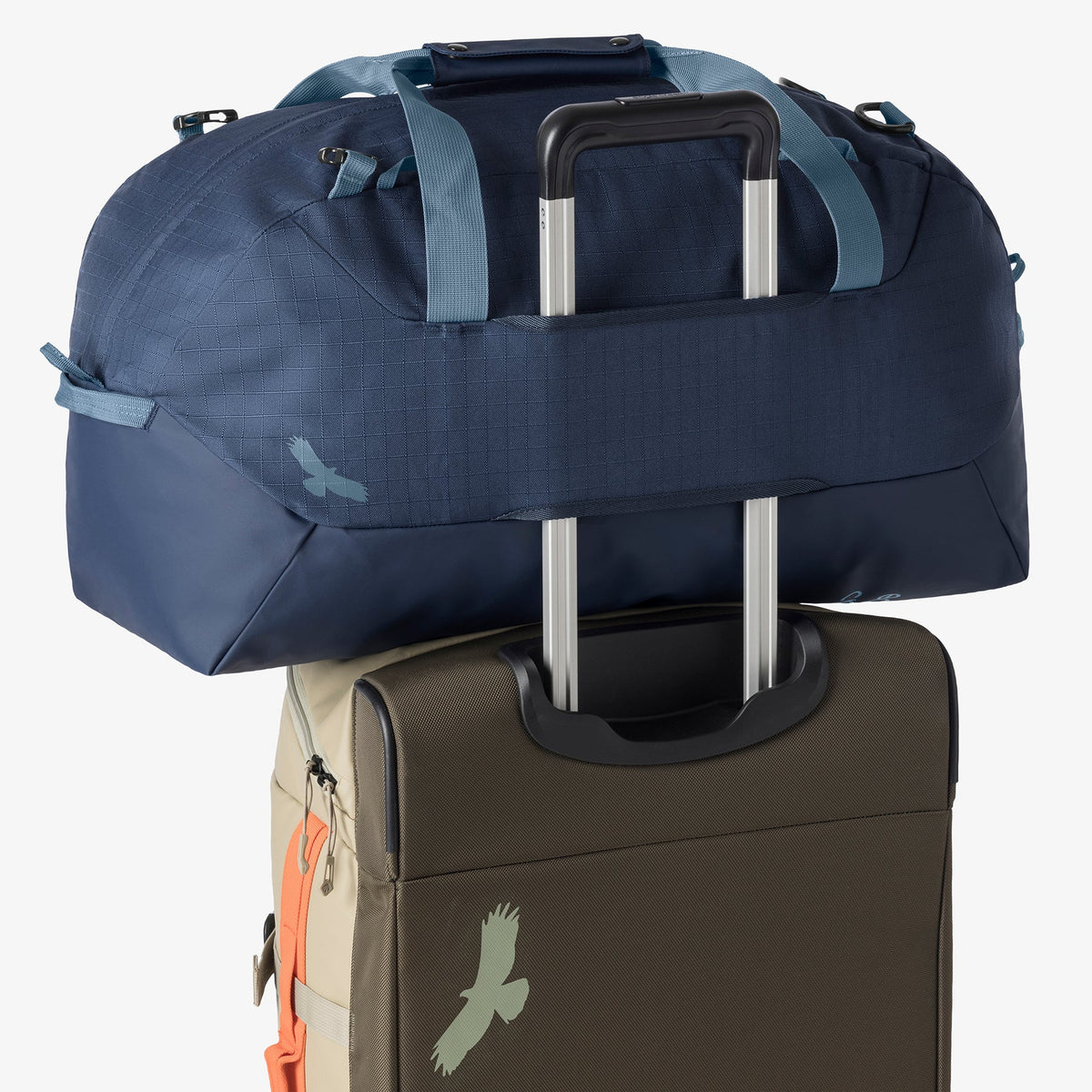 Eagle Creek No Matter What 40L Duffel Bag in Pilot Blue — angle view 3 # color_Pilot Blue