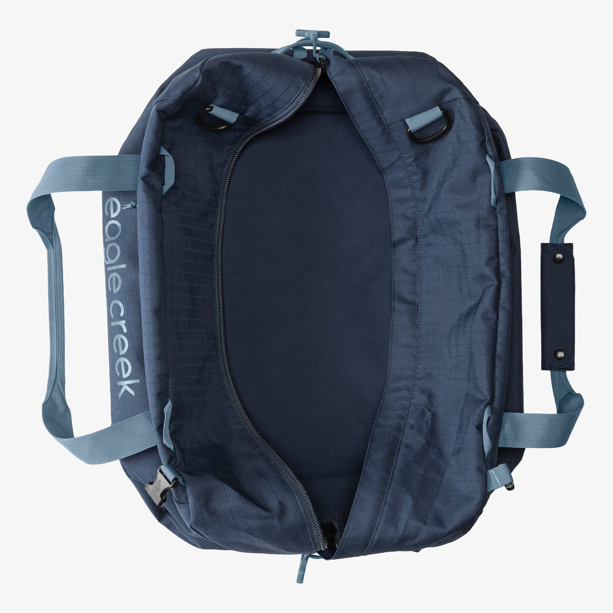 Eagle Creek No Matter What 40L Duffel Bag in Pilot Blue — detail view 2 # color_Pilot Blue