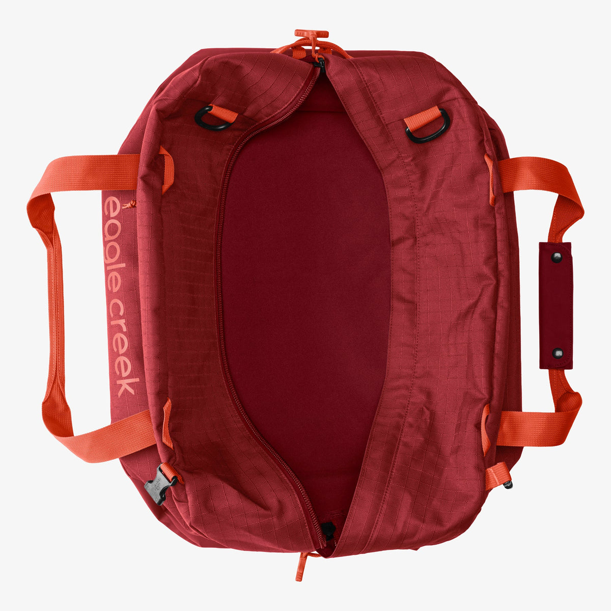 Eagle Creek No Matter What 40L Duffel Bag in Cranberry Red — detail view 2 # color_Cranberry Red