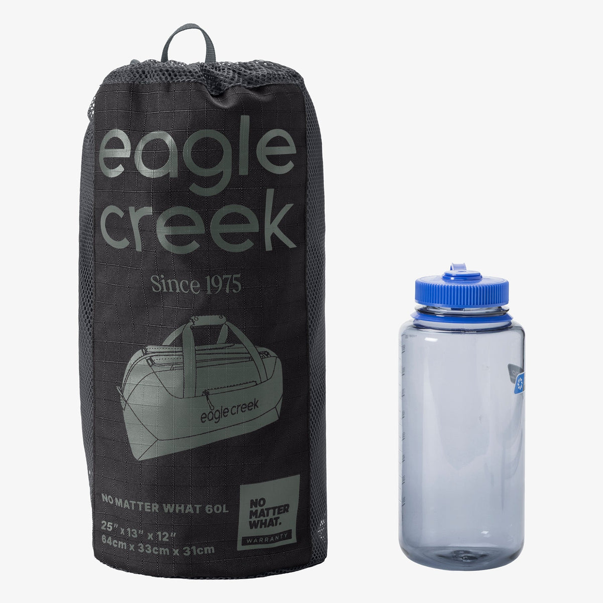 Eagle Creek No Matter What 60L Duffel Bag in Black — angle view 2 # color_Black
